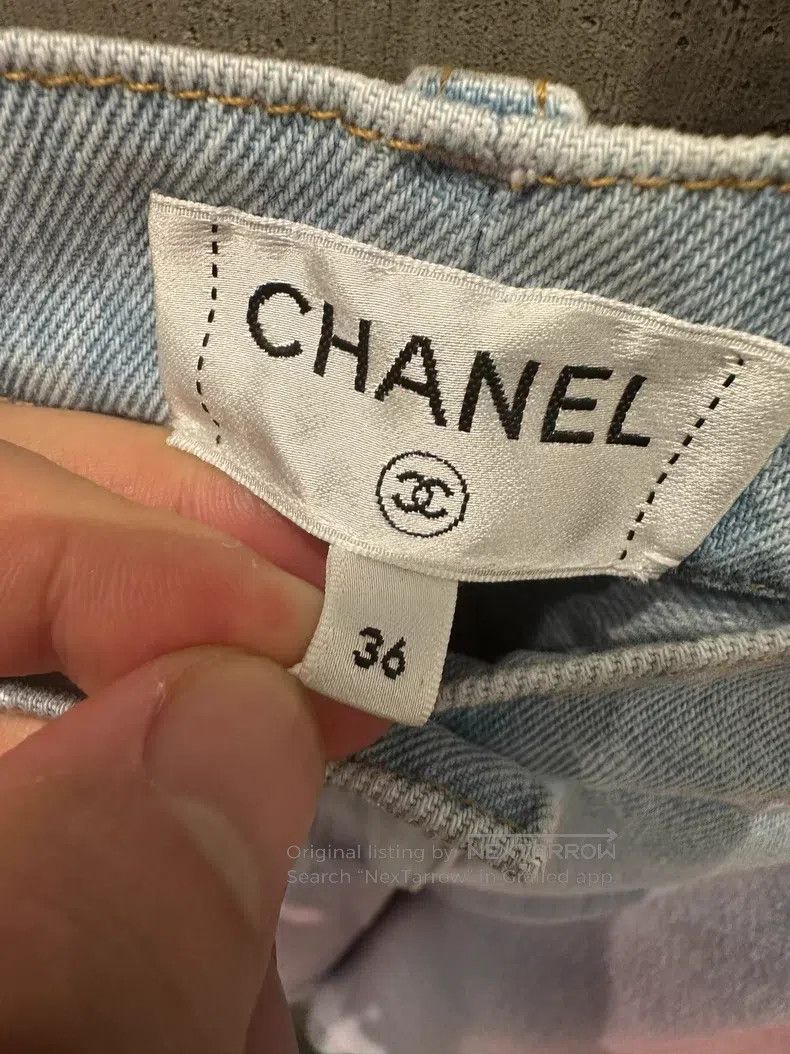 Chanel Chanel Gradient Pink Denim Blue Wide Leg Pants Size US 36 / EU 52 - 4 Thumbnail