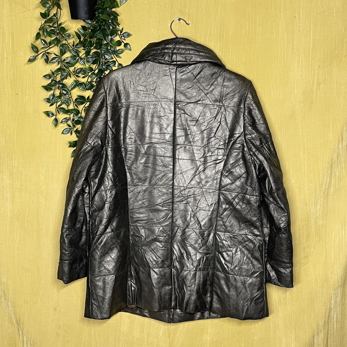 Kansai Yamamoto Kansai Bis by Kansai Yamamoto PU Leather Puffer Jacket Size M / US 6-8 / IT 42-44 - 3 Thumbnail
