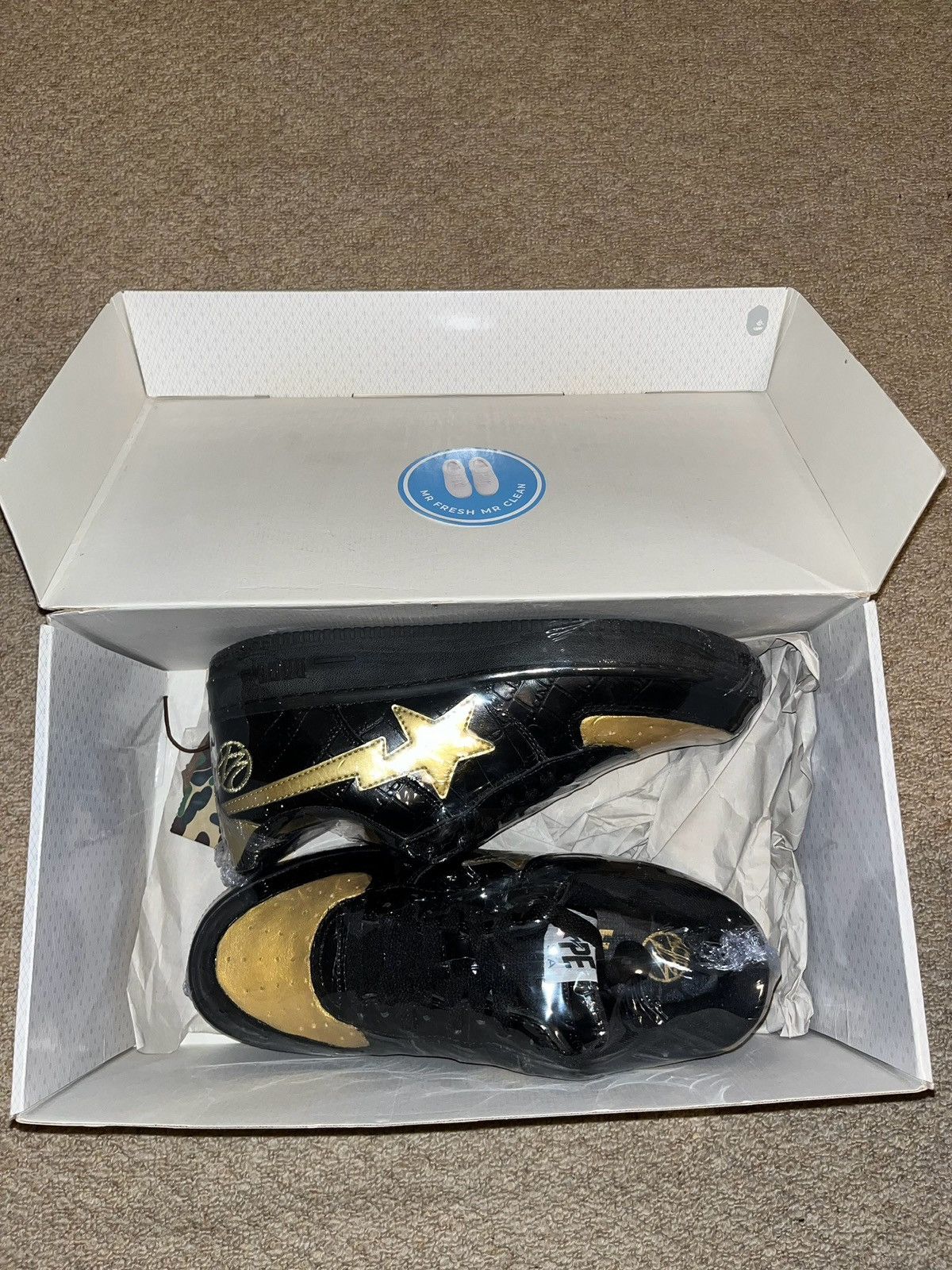 Bape Bape 24karats bapesta Size US 9 / EU 42 - 2 Thumbnail