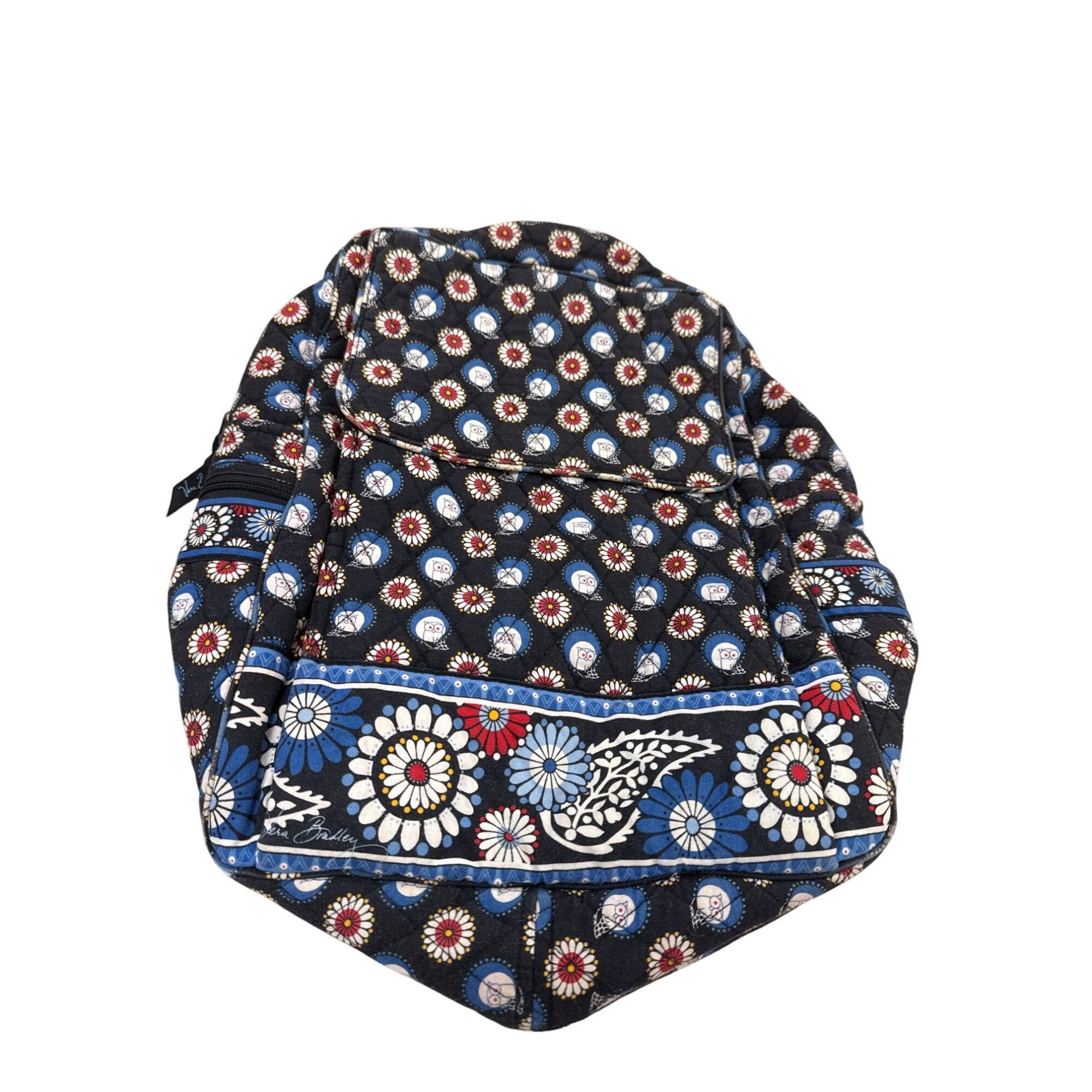 Vera Bradley Vera Bradley blue Owl & Floral Print Quilted Backpack 16" x Size ONE SIZE - 1 Thumbnail