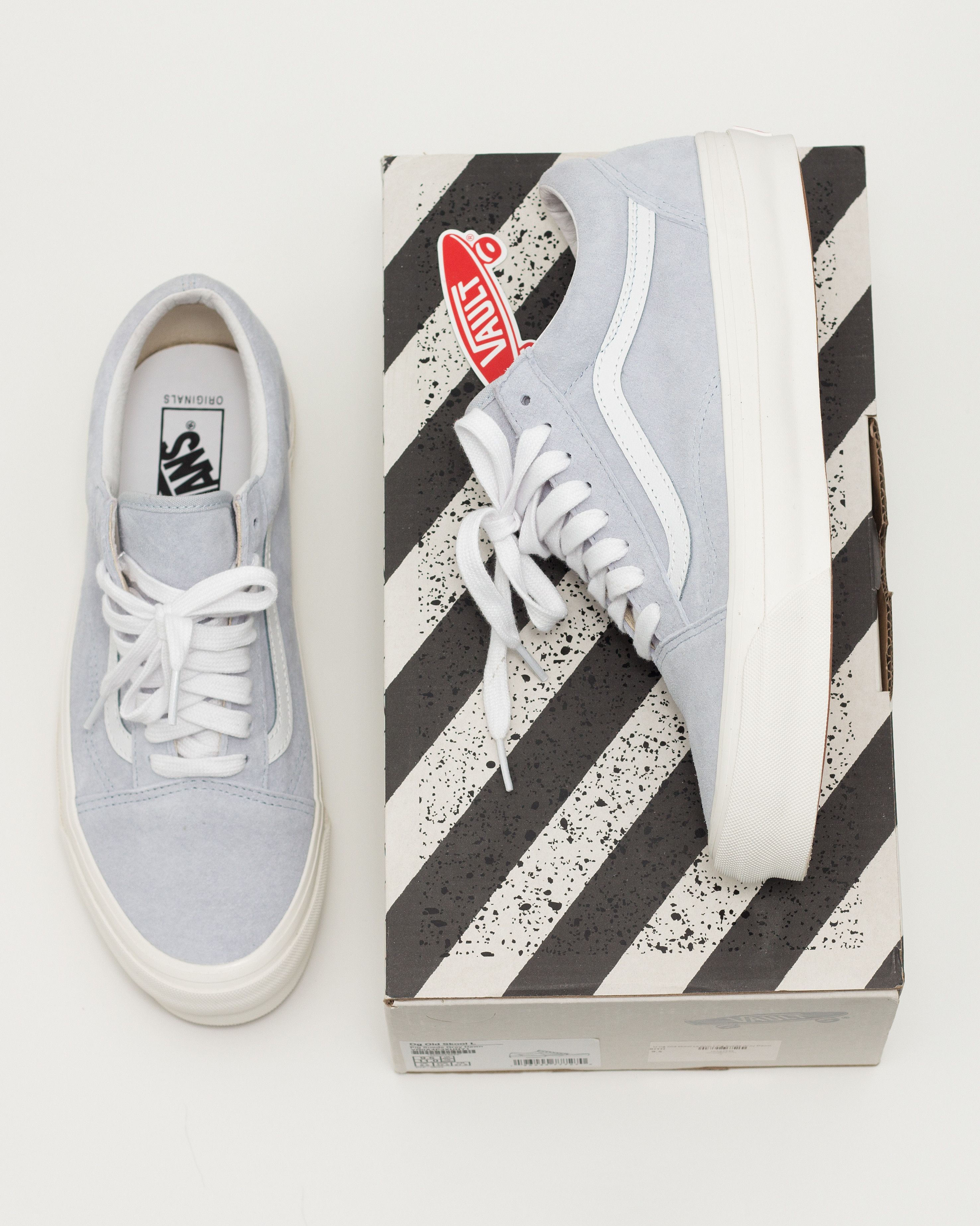 Vans Vault OG Old Skool L Gray Dawn Pig Suede Normcore Size US 9.5 / EU 42-43 - 9 Thumbnail