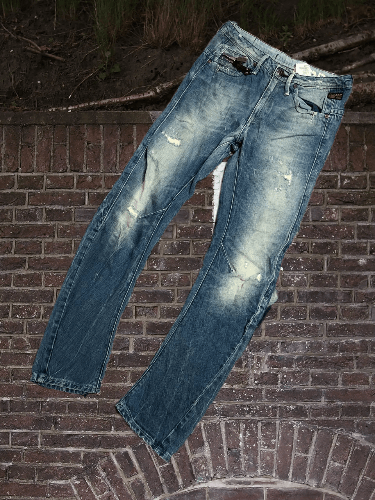 G-Star × Vintage Vintage Jeans Faded Wide Japanese Hype Size 24" / US 00 / IT 34 - 1 Thumbnail