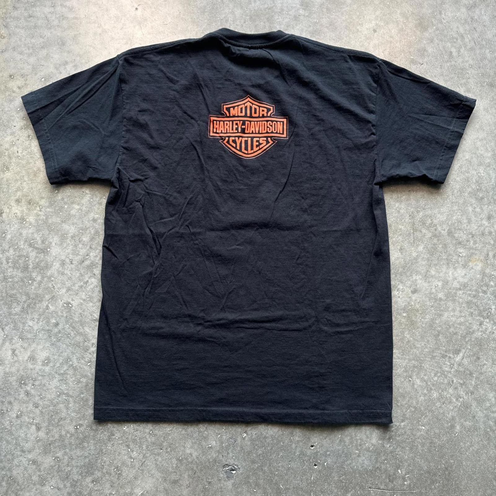 Harley Davidson Harley Davidson 2003 Black & Orange T-Shirt Size US XL / EU 56 / 4 - 2 Thumbnail