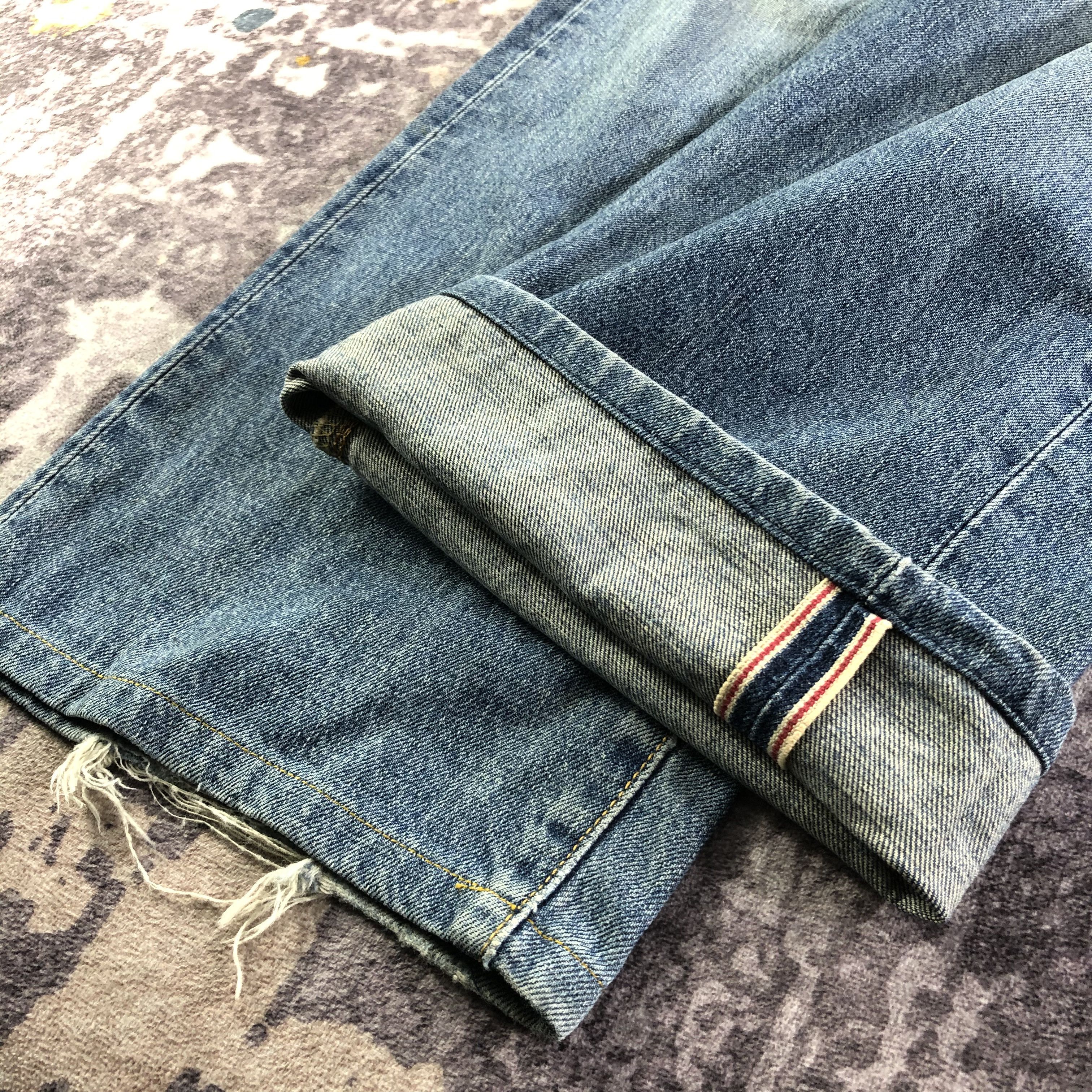 Edwin Vintage Redline Blue Wash Edwin 505 Jeans-JM3554 Size US 33 - 8 Thumbnail