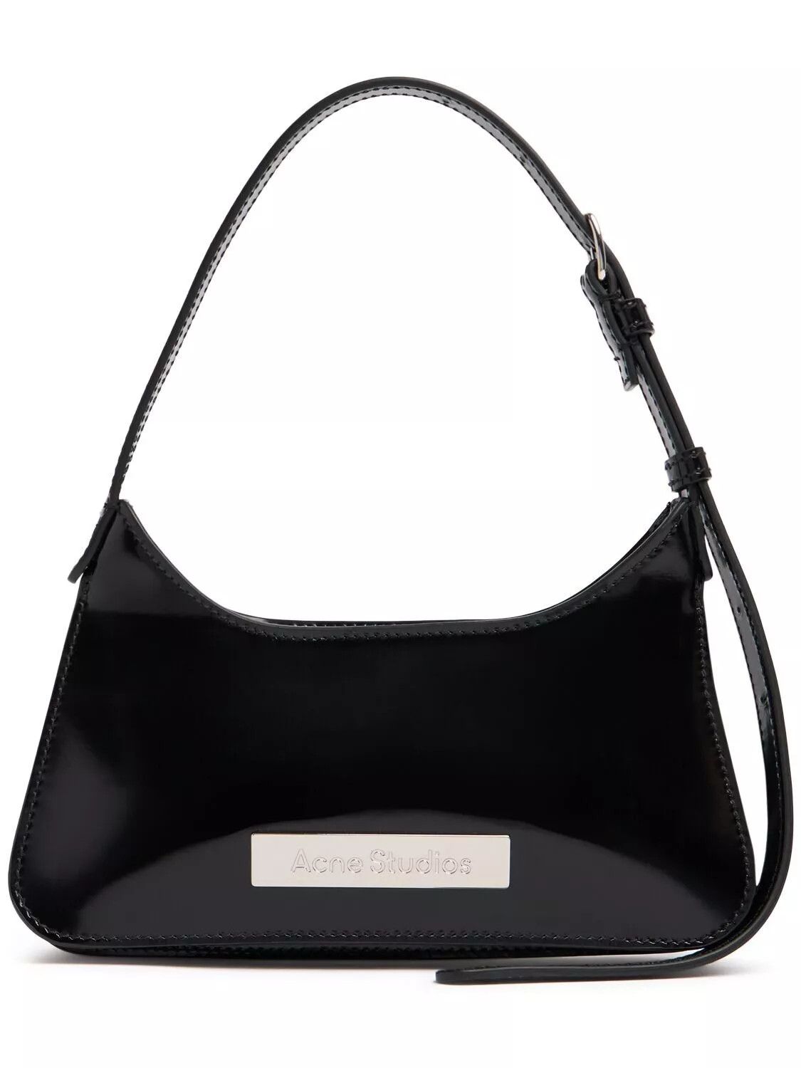 ACNE STUDIOS Platt Micro Black Leather Shoulder Bag New