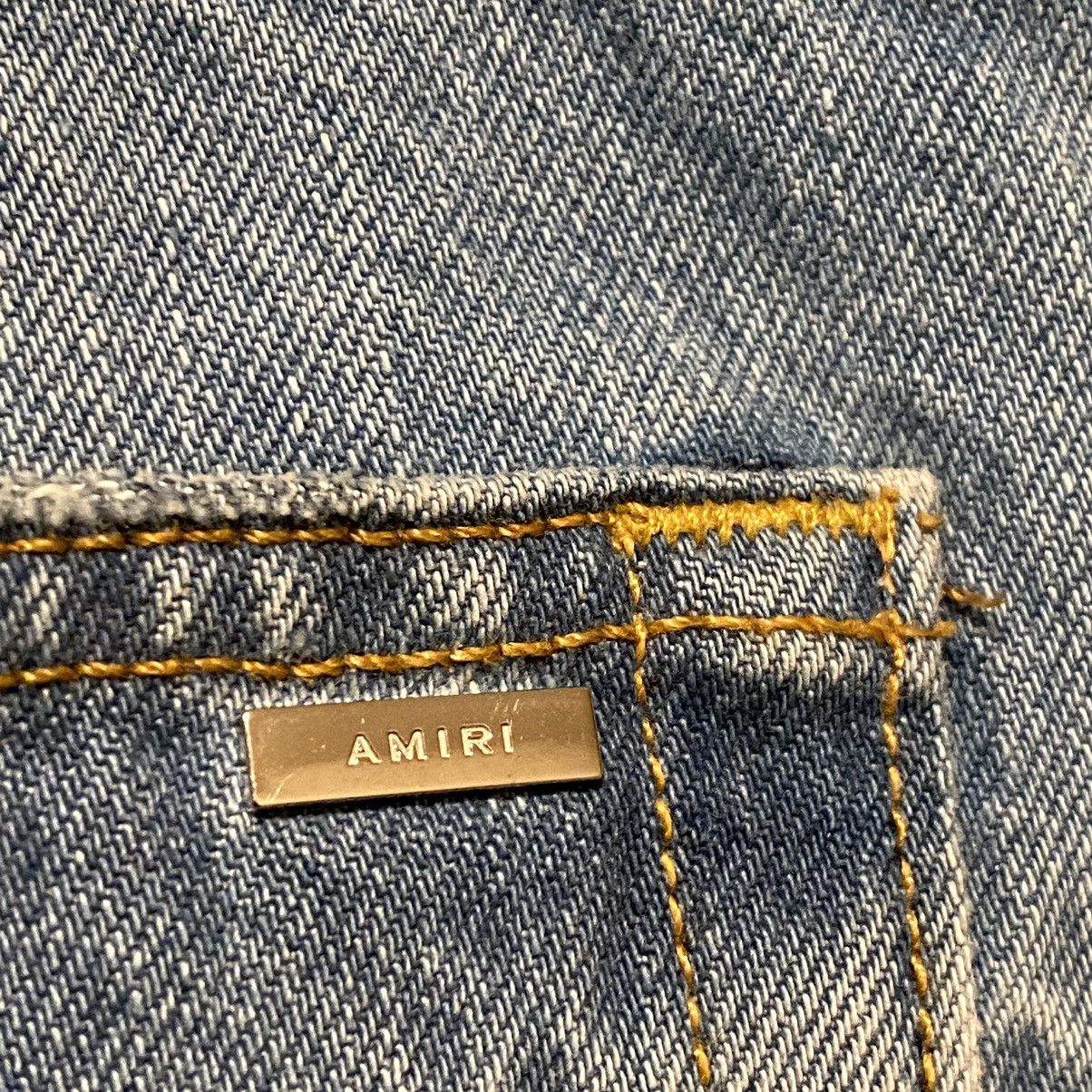 Amiri Amiri Straight Leg Aloha Patch Jeans Blue Size US 38 / EU 54 - 4 Thumbnail