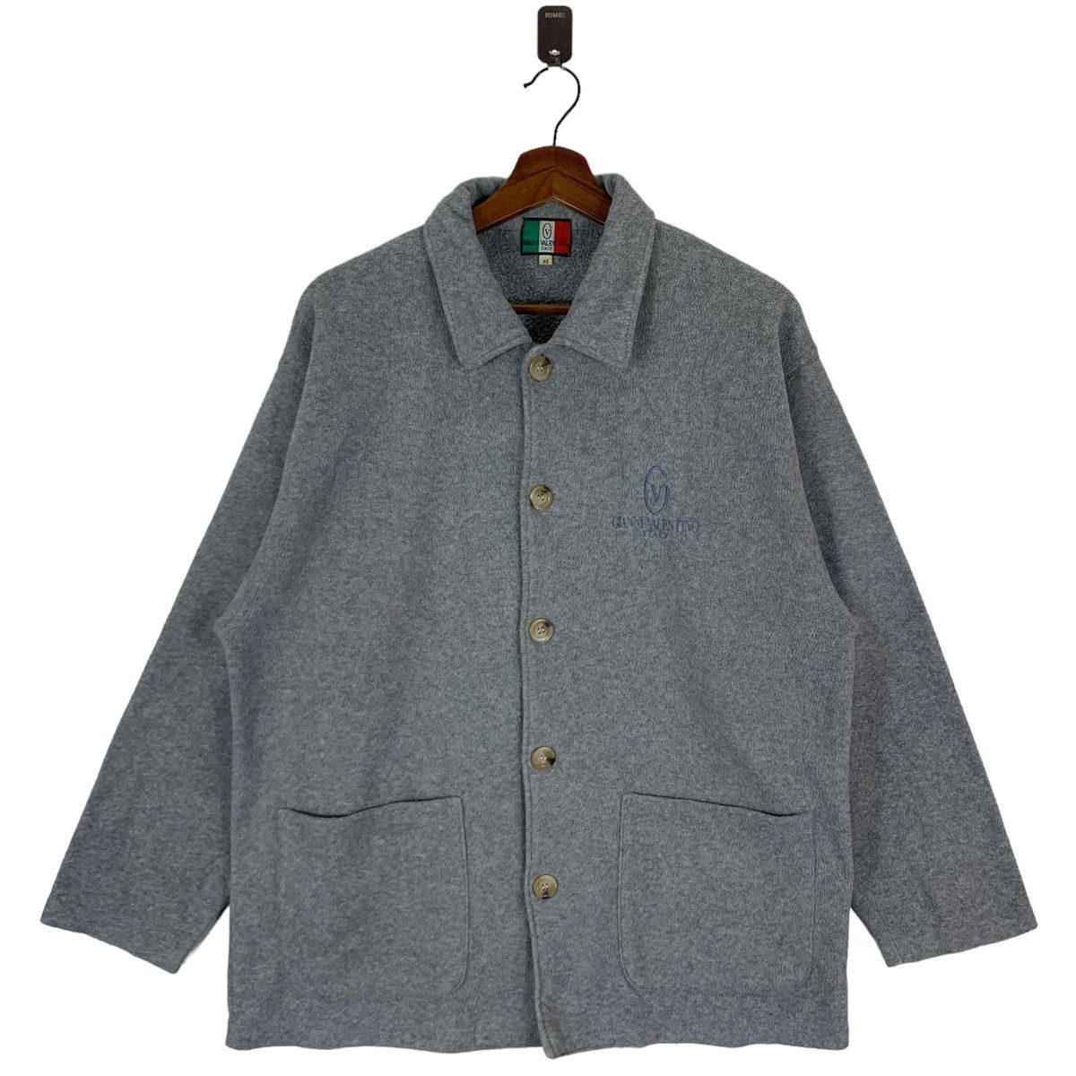 Designer × Vintage VINTAGE GIANNI VALENTINO ITALY BUTTON FLEECE JACKET Size US M / EU 48-50 / 2 - 1 Thumbnail