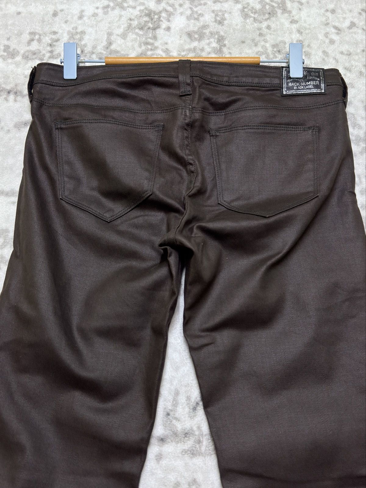 Hysteric Glamour Vintage BACK NUMBER Waxed Skinny Low-Rise Denim Jeans Size US 30 / EU 46 - 8 Thumbnail