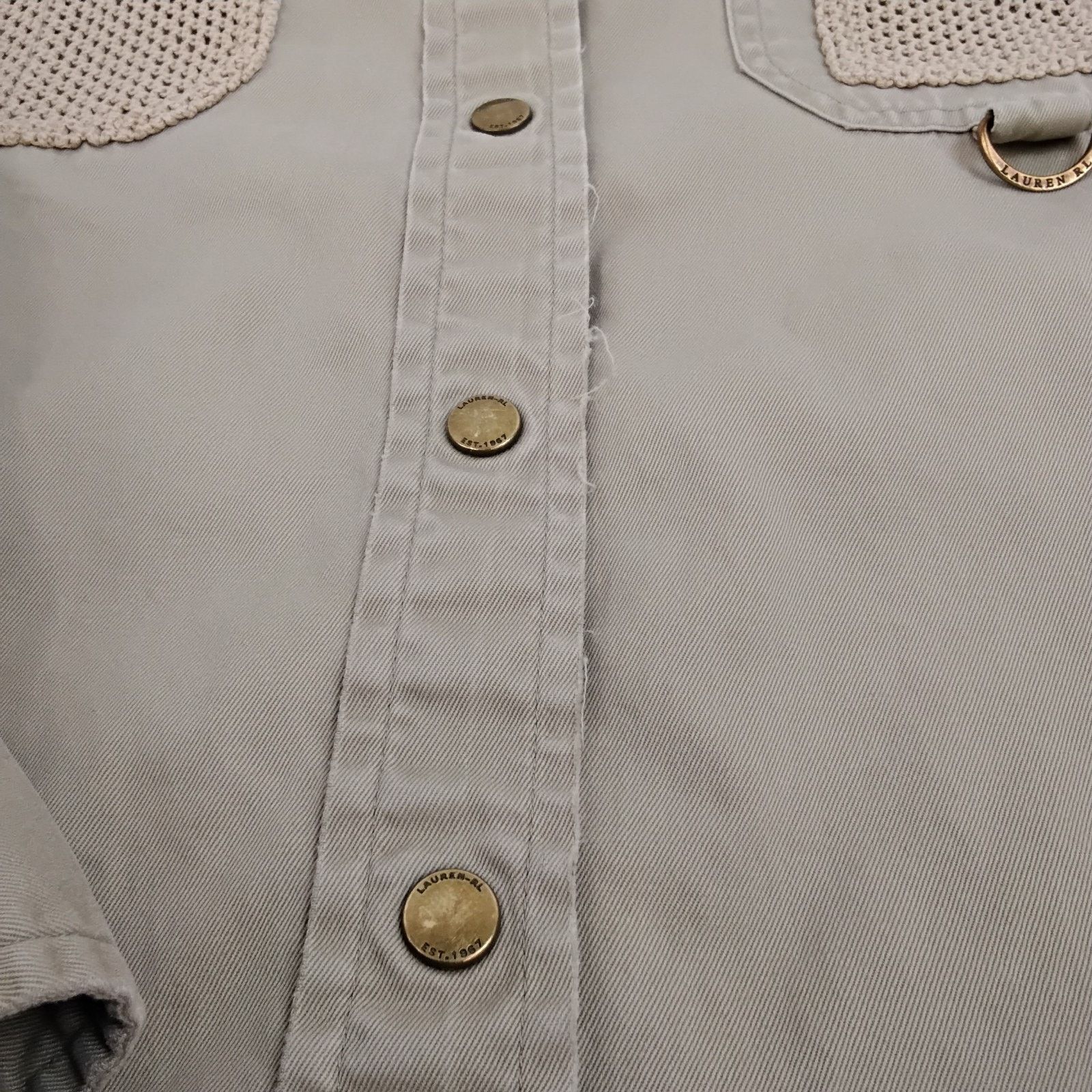 Lauren Ralph Lauren Ralph Lauren Safari Shirt Women's M 1990s Stress Hole Size M / US 6-8 / IT 42-44 - 6 Thumbnail