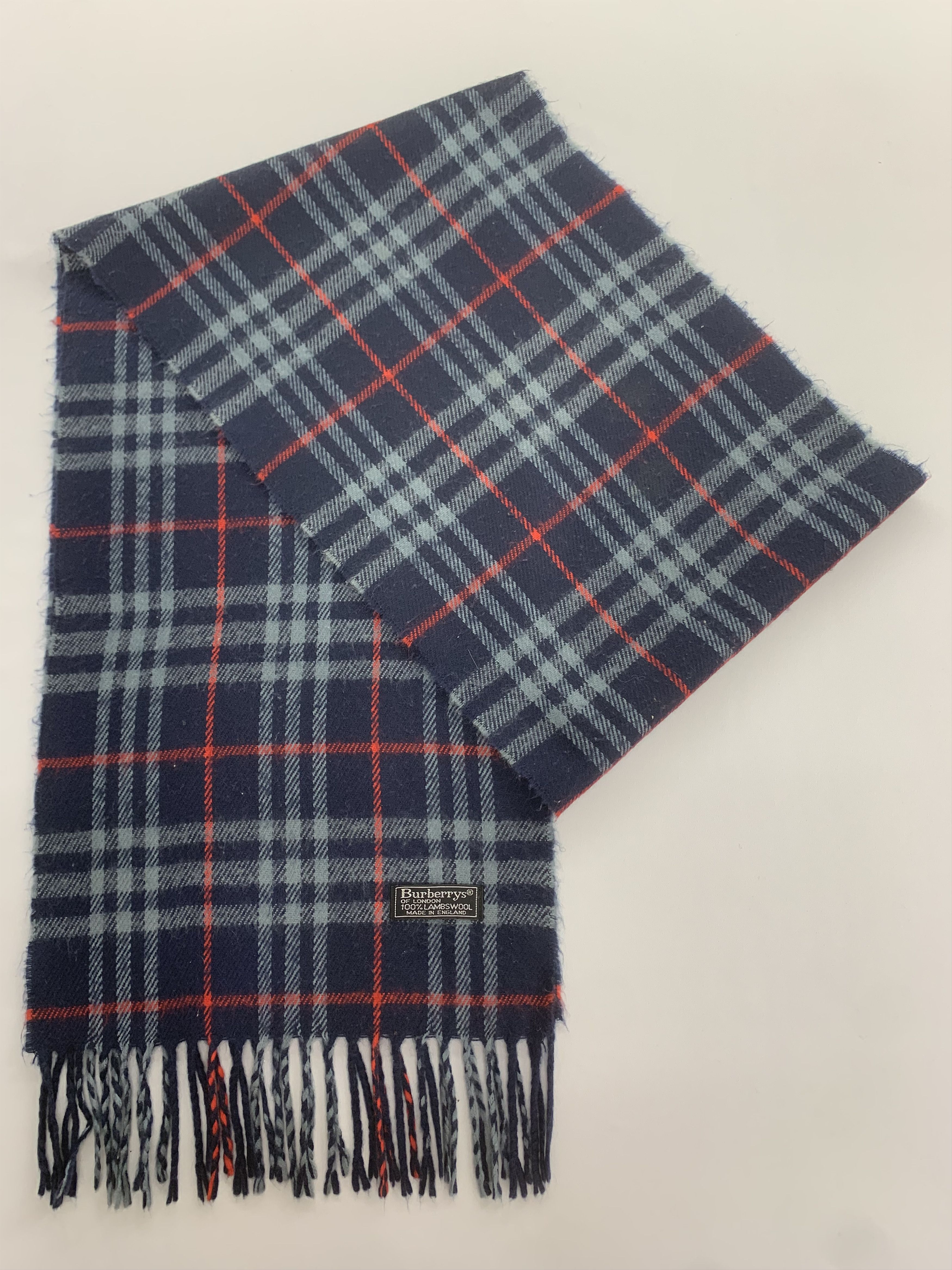 Burberry Vintage Burberrys Scarf Wool Muffler Neck Wrap BL3165 Size ONE SIZE - 2 Thumbnail