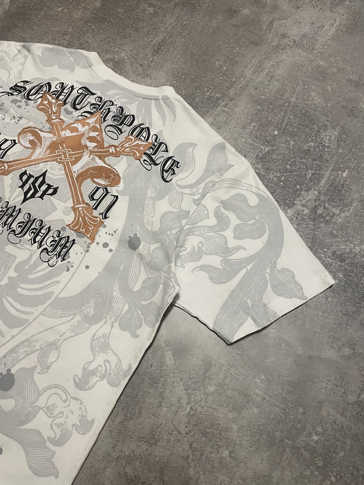 Southpole Vintage South Pole All Ower Print Rap T-Shirt 90s Size US XL / EU 56 / 4 - 15 Thumbnail