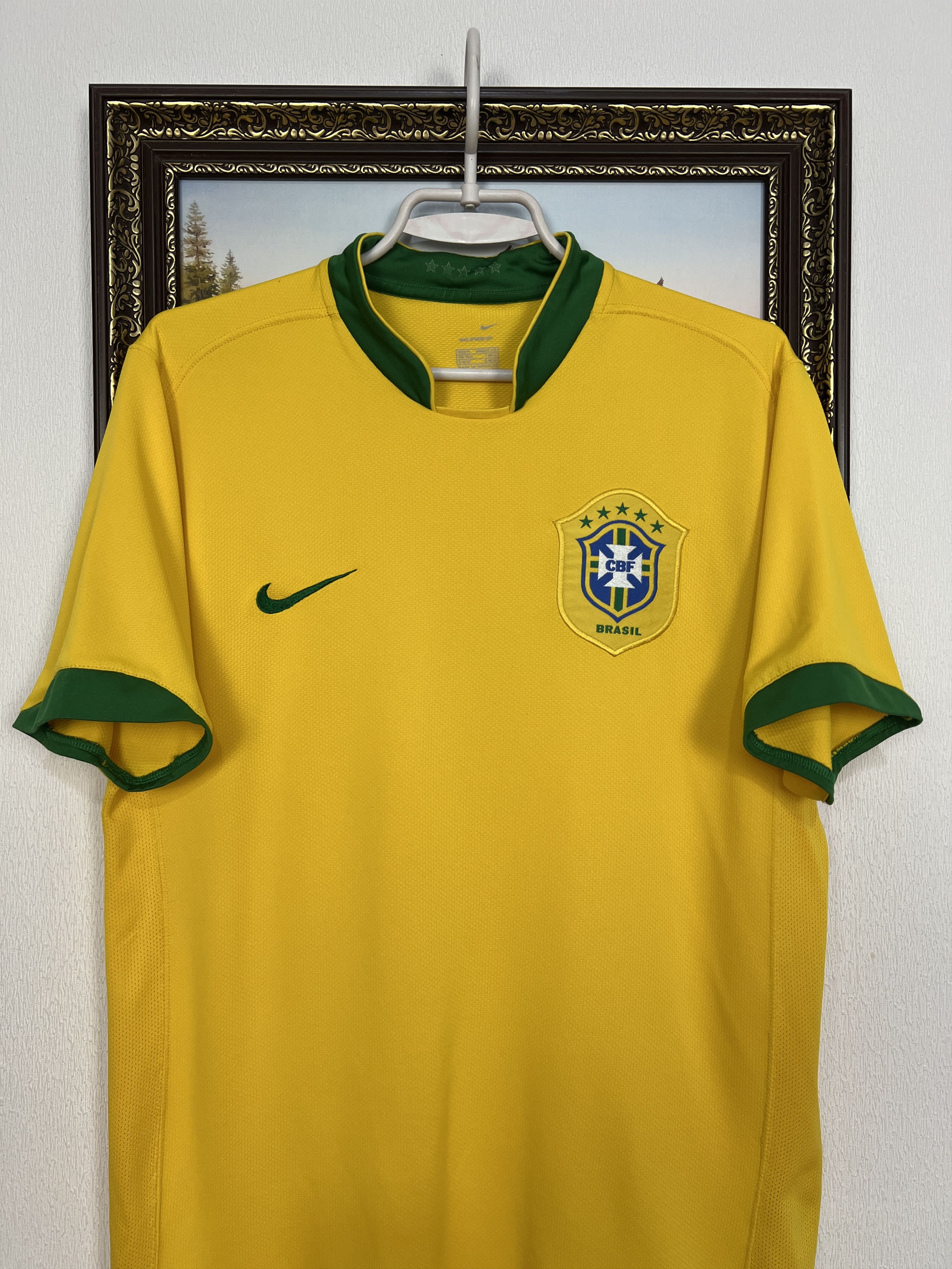 Nike Brazil football shirt 2006 Soccer Jersey National Trikot Size US M / EU 48-50 / 2 - 2 Thumbnail