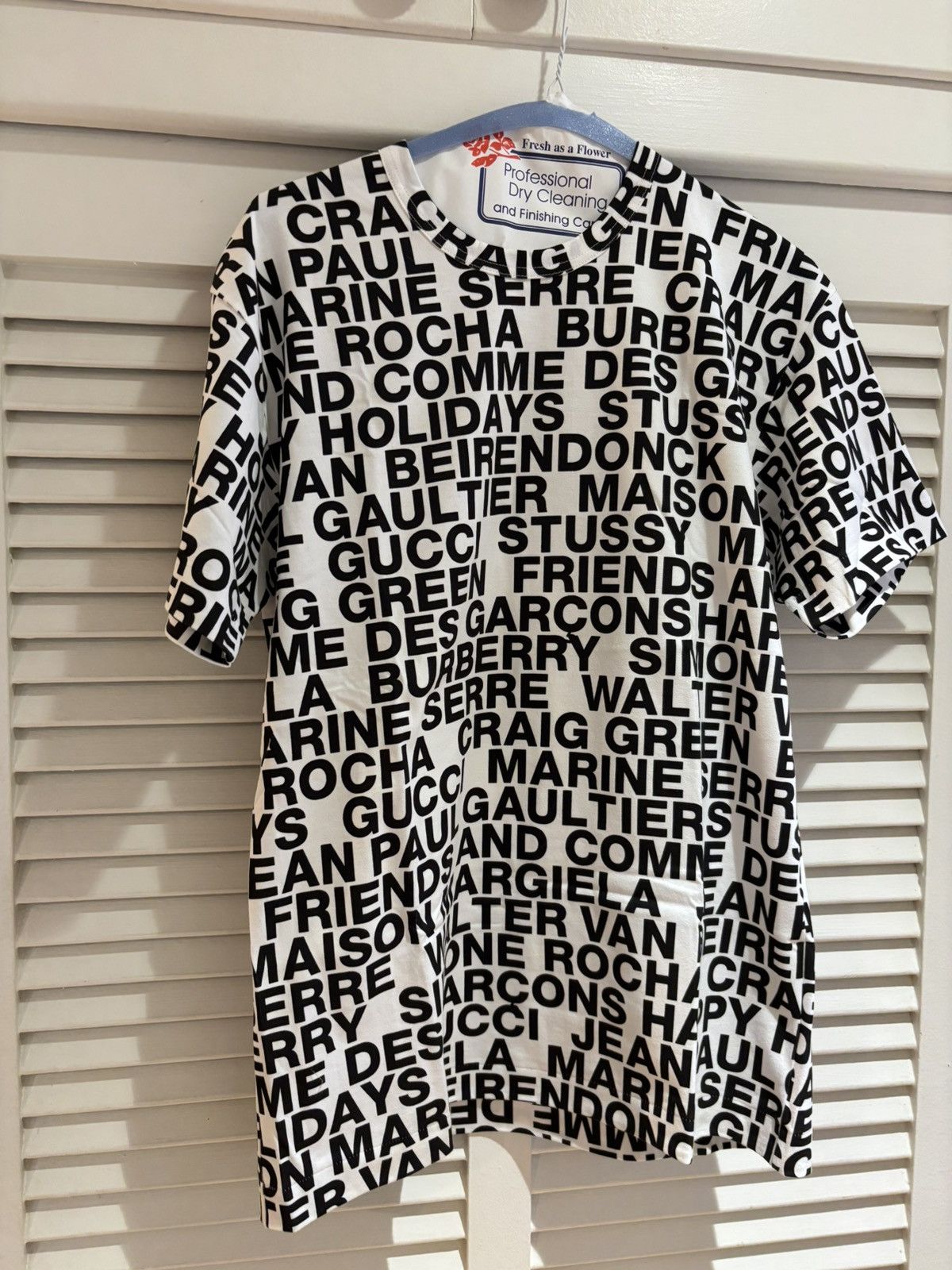 Friends and comme des garcons maison margiela gucci Burberry