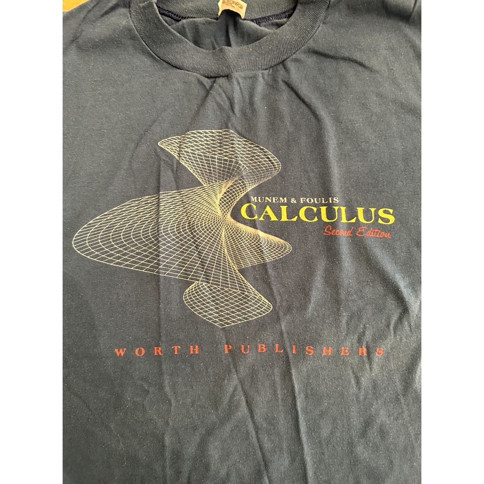 Vintage VINTAGE Munem & Foulis Calculus Second Edition Single Stitch T-Shirt Blue L 20”x26” Mens Boys? Size US L / EU 52-54 / 3 - 2 Thumbnail