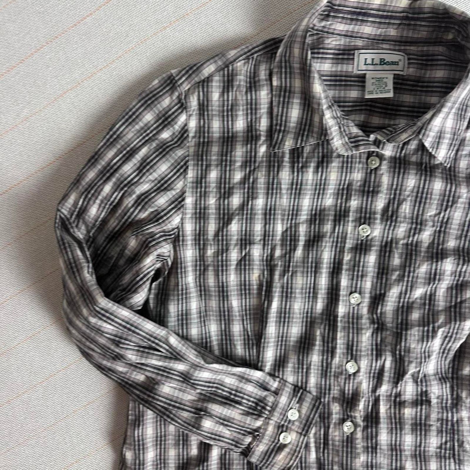 L.L. Bean L.L. Bean Women’s Button-Down Shirt Long Sleeve Size M / US 6-8 / IT 42-44 - 8 Thumbnail