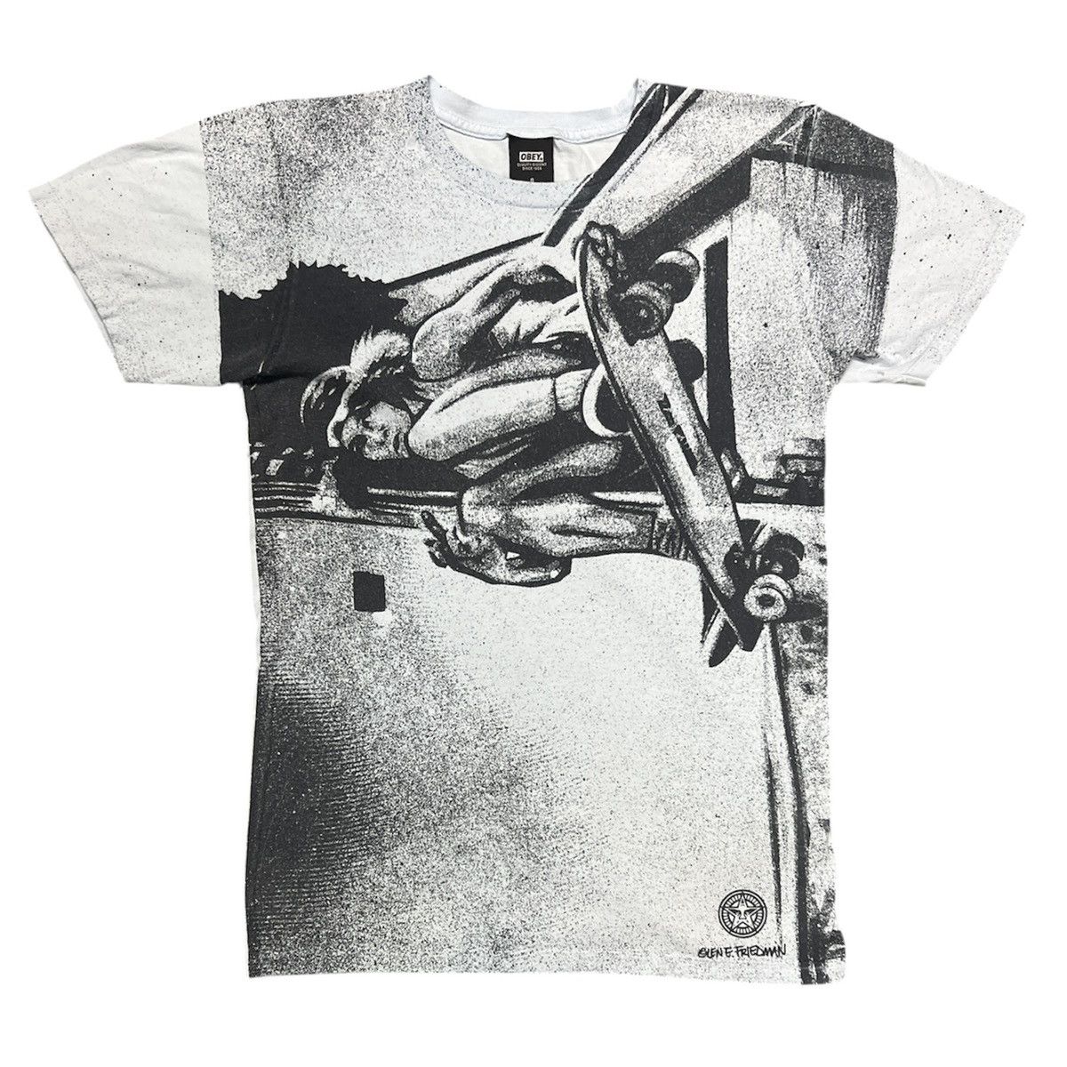 Obey × Shepard Fairey TONY ALVA x OBEY x Glen Friedman My Rules T-Shirt - Rare AOP Size US S / EU 44-46 / 1 - 1 Thumbnail