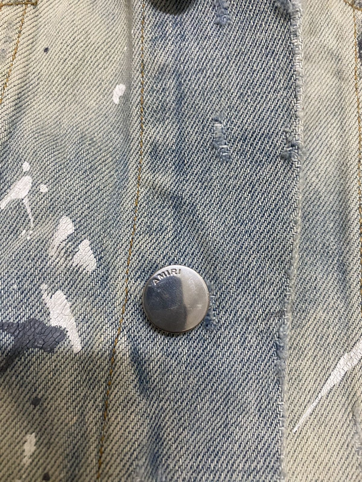 Amiri Amiri Destroy Trucker Denim Jacket Size US M / EU 48-50 / 2 - 16 Thumbnail