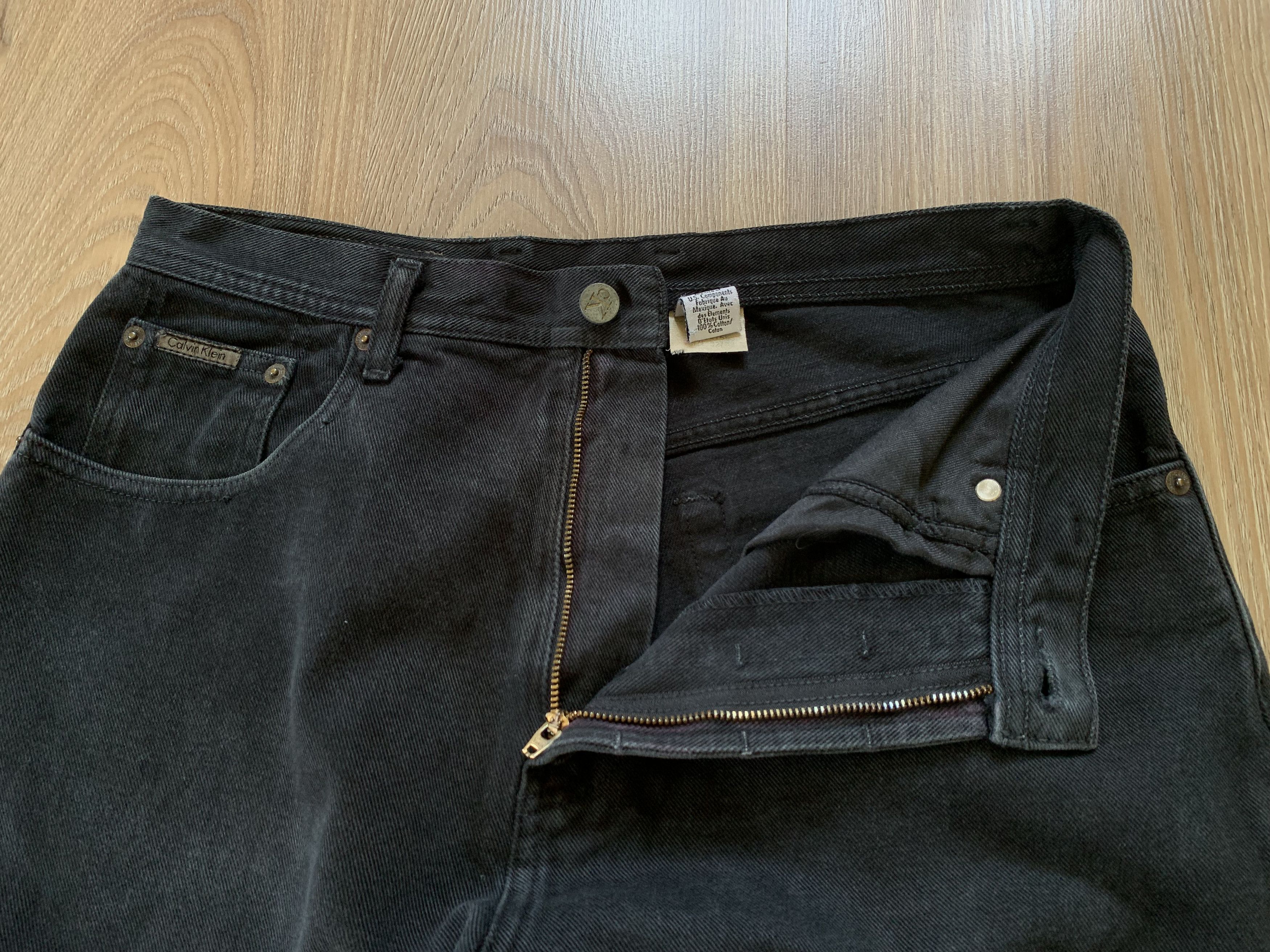 Calvin Klein × Denime Vintage Calvin Klein Black Denim Jeans Size US 32 / EU 48 - 6 Thumbnail