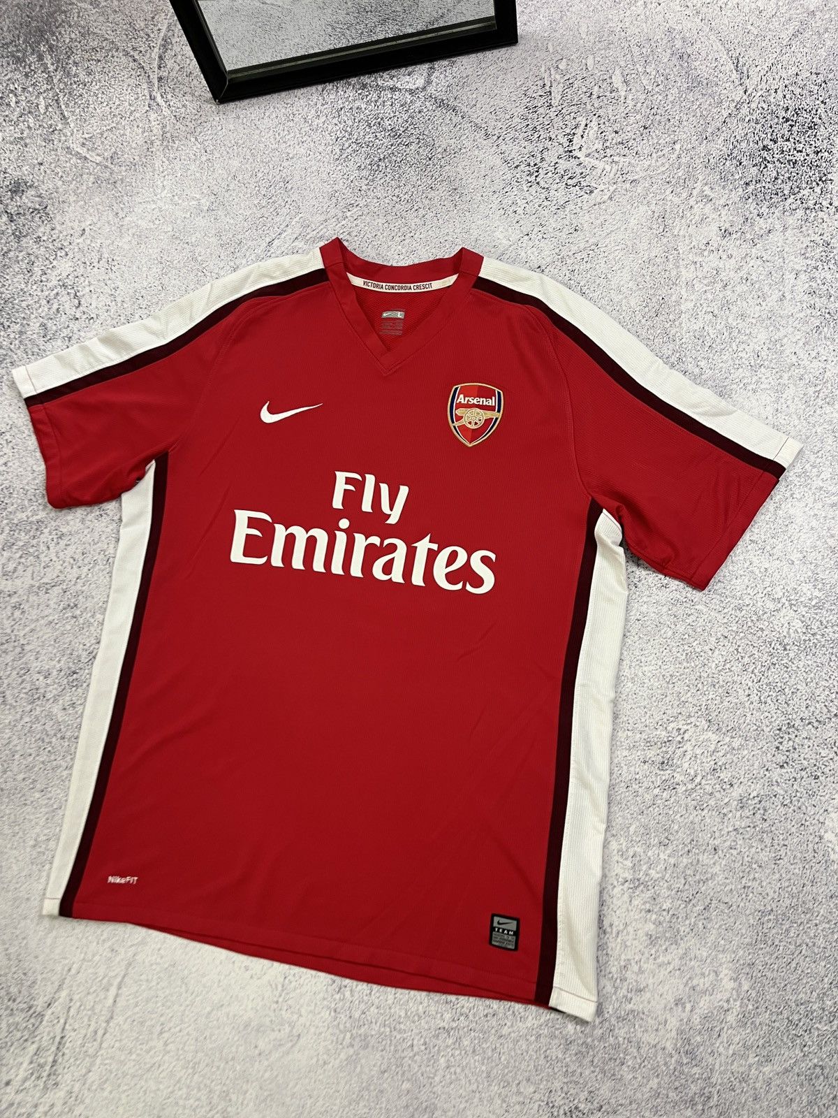 Nike × Vintage Nike Arsenal 2008/09 #4 Cecs Fabregas Soccer Jersey Football Size US L / EU 52-54 / 3 - 3 Thumbnail