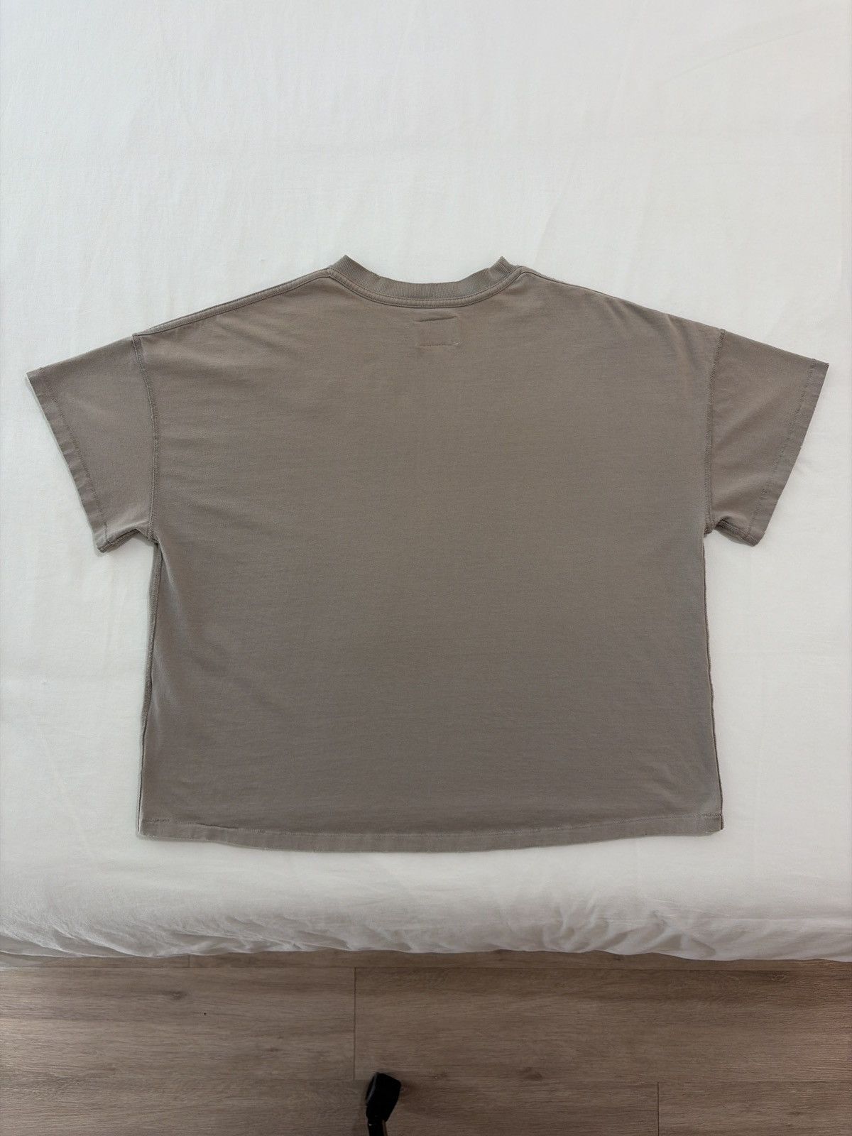 Rhude Rhude Beige Reverse Embroidered Logo Tee Size US L / EU 52-54 / 3 - 2 Thumbnail