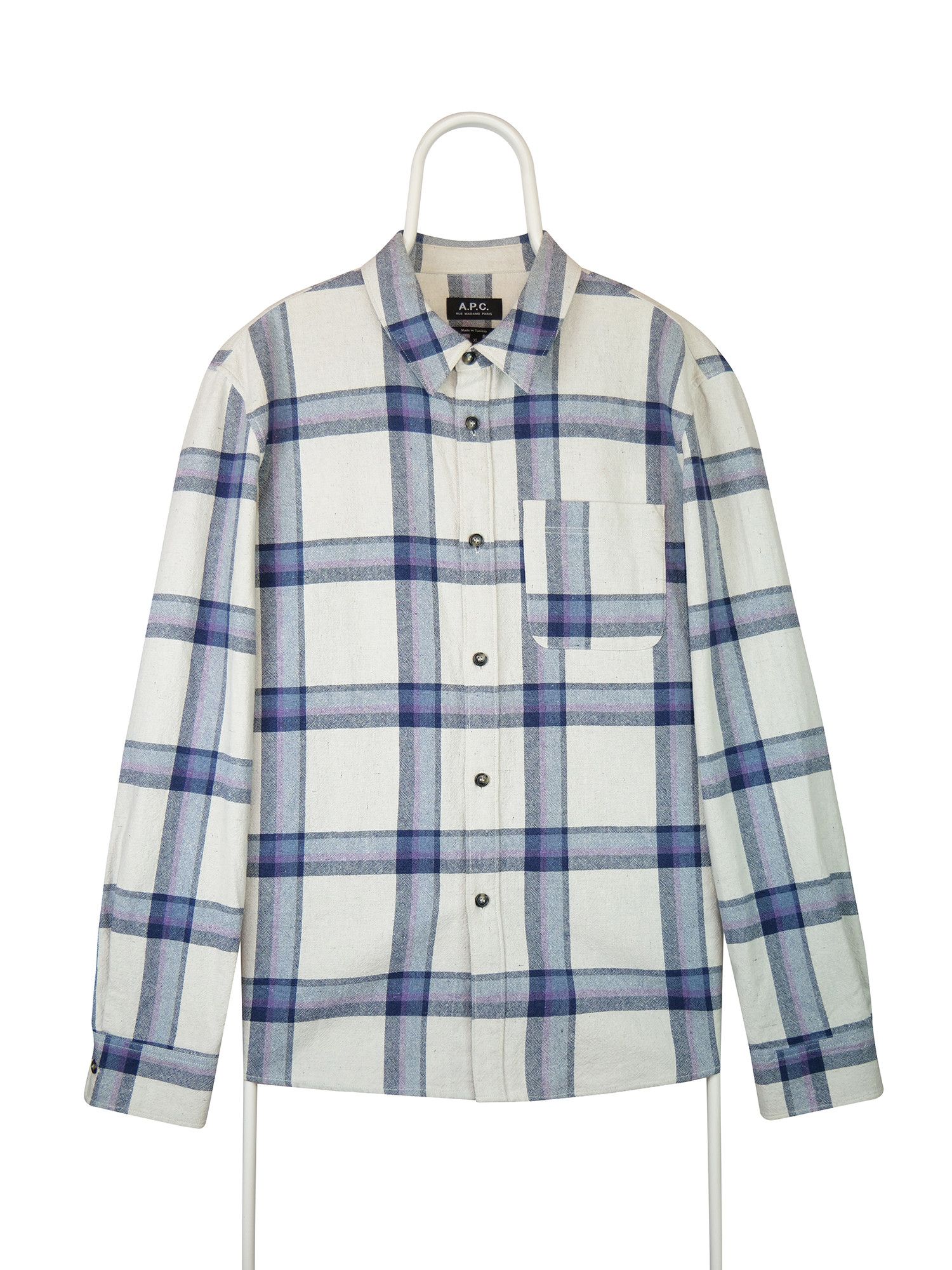 A.P.C. A.P.C. cotton shirt Size US XL / EU 56 / 4 - 2 Thumbnail