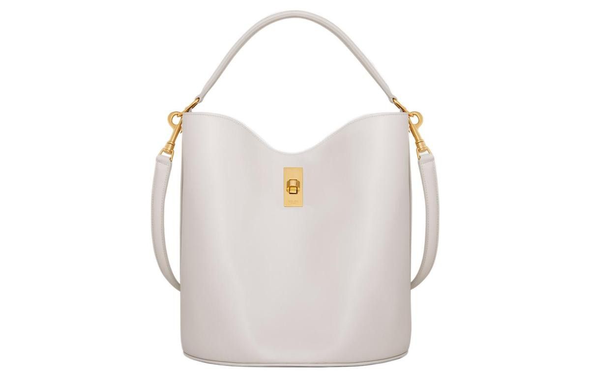 Celine o1w1db10326 195573CR4 Size :OS/ Bucket Bag in White Size ONE SIZE - 1 Thumbnail