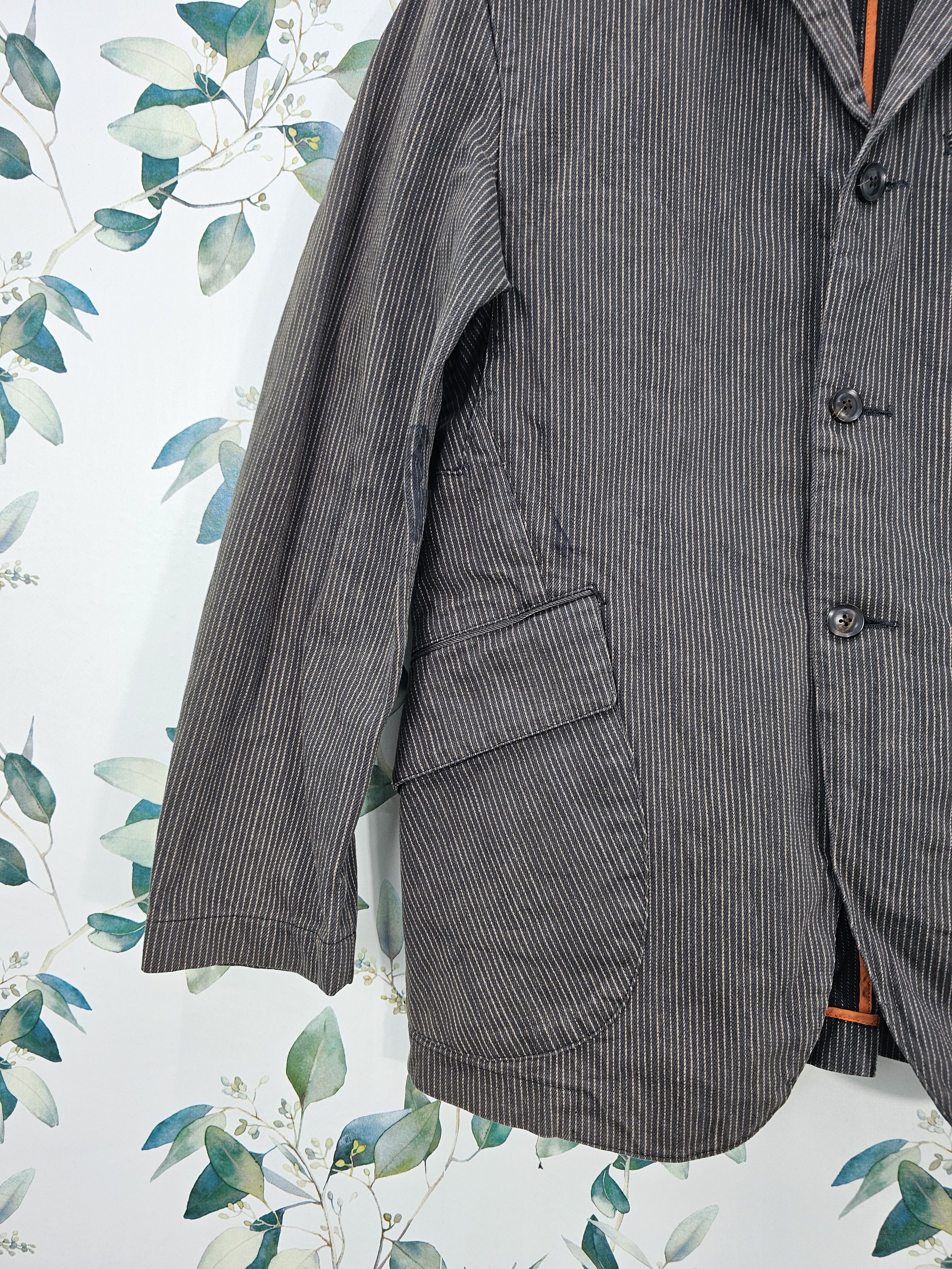 Japanese Brand Japanese Brand TABLOID NEWS Striped Blazer Jacket J0114 Size US M / EU 48-50 / 2 - 4 Thumbnail