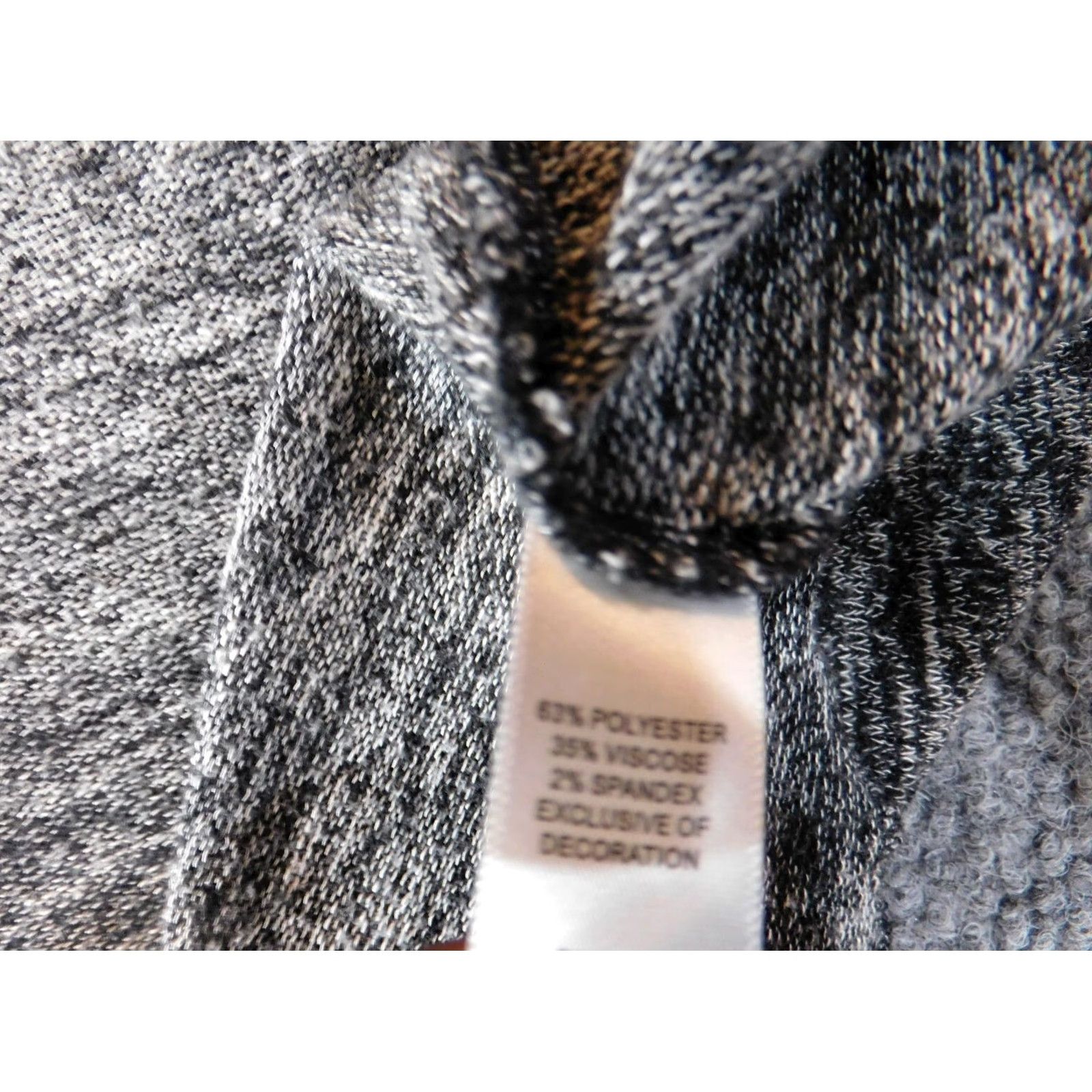 Vintage Cupio Cardigan Sweater M Womens Gray Knit Cable-Knit Raglan Long Sleeve Stretch Solid Regular Machine Washable 90s? Size M / US 6-8 / IT 42-44 - 6 Thumbnail