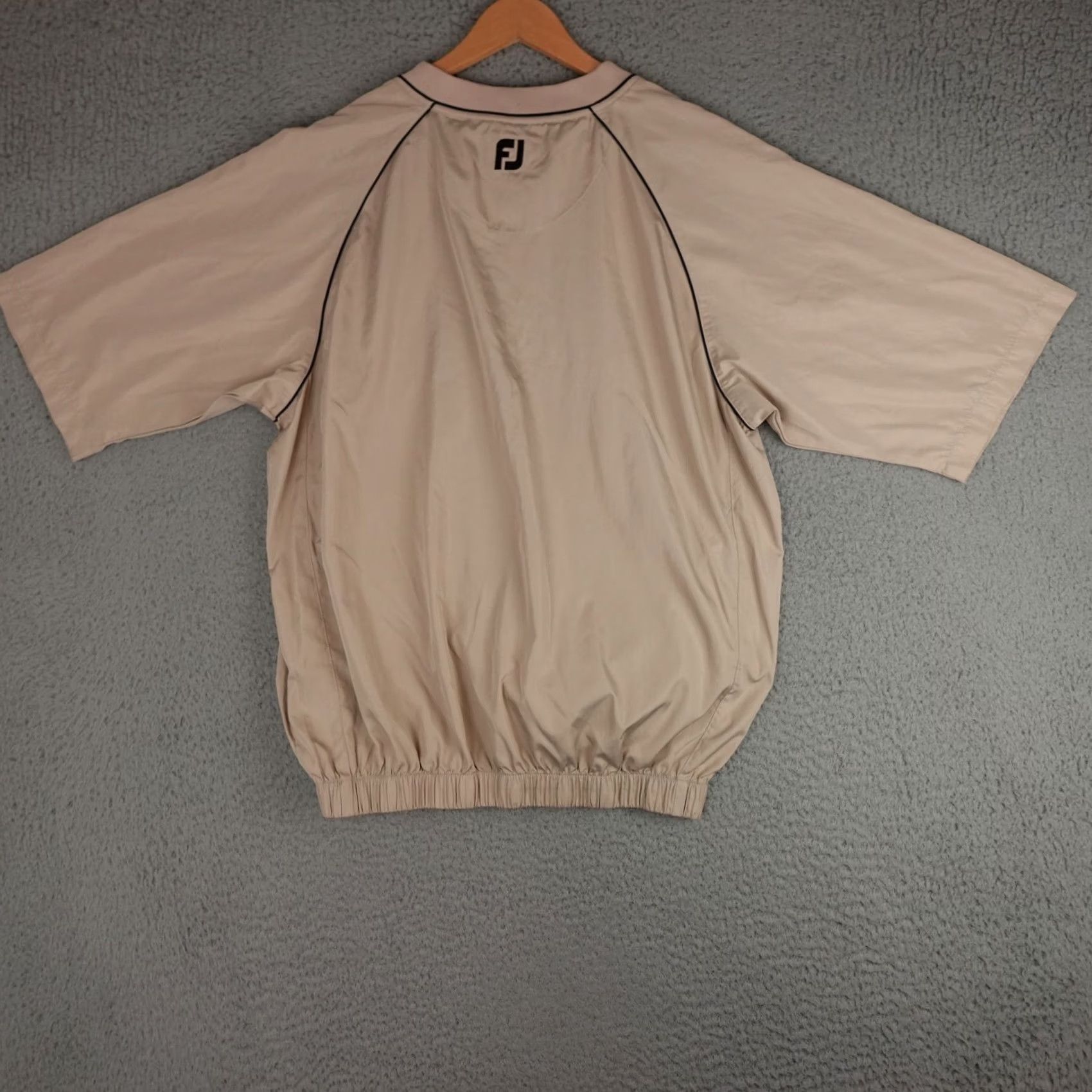 Footjoy Footjoy Windbreaker Pullover Golf Mens Large Brown Short Sleeve Lightweight Size US L / EU 52-54 / 3 - 7 Thumbnail