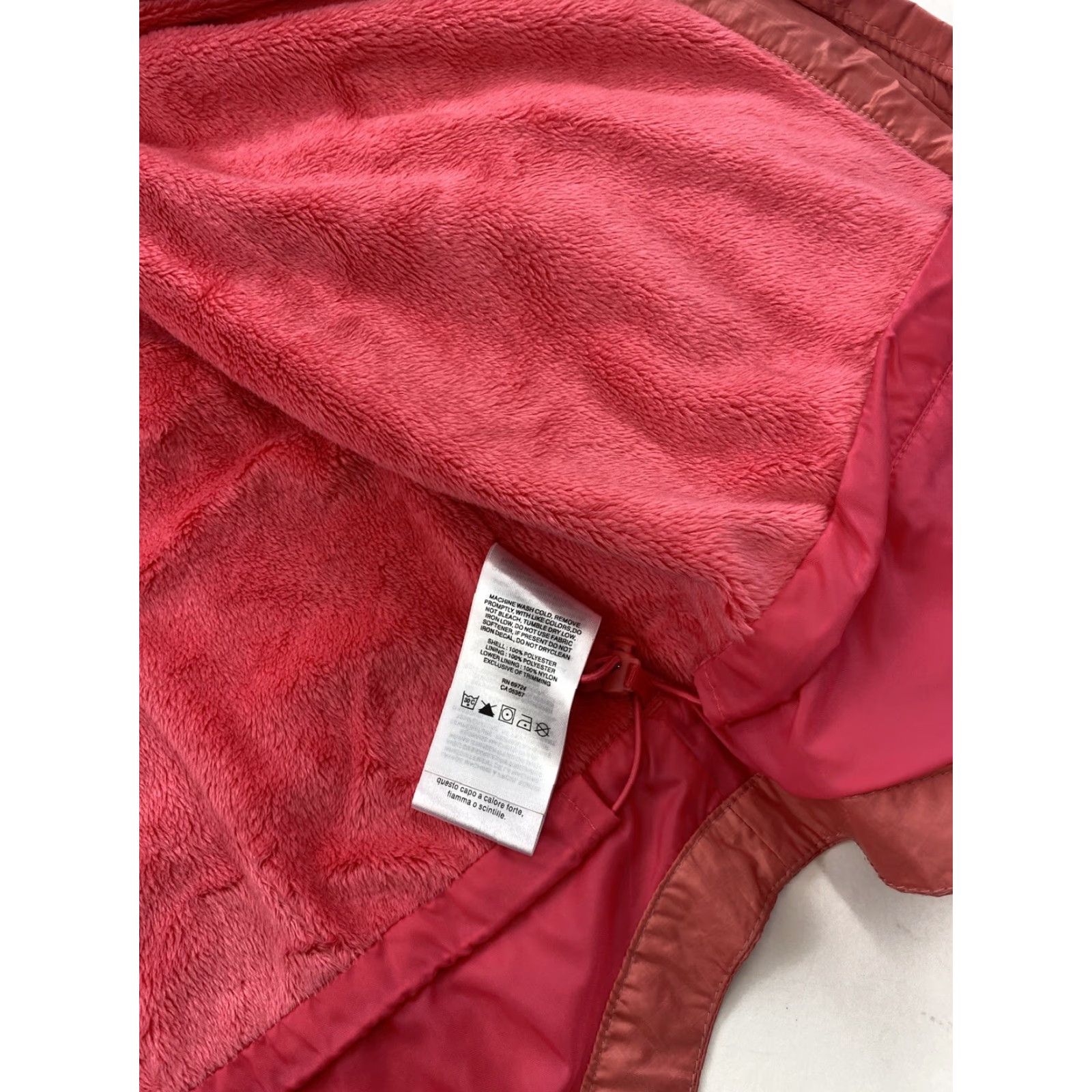 Pinko Columbia Jacket Women’s Pink Full Zip Hooded Fleece Lined M Size M / US 6-8 / IT 42-44 - 4 Thumbnail