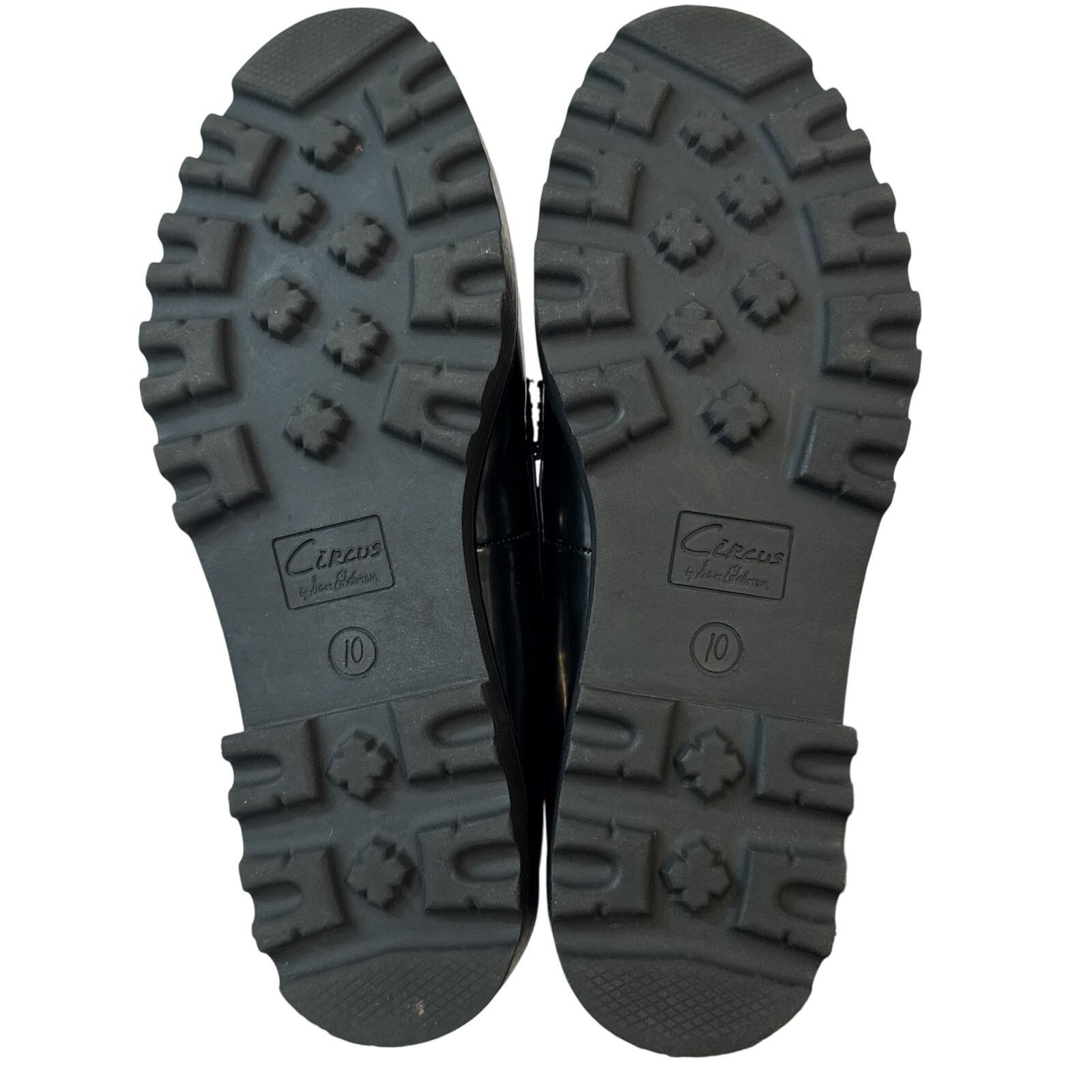 Sam Edelman Circus NY by Sam Edelman Deana Lug Sole Loafers Black Patent Size US 10 / IT 40 - 11 Thumbnail