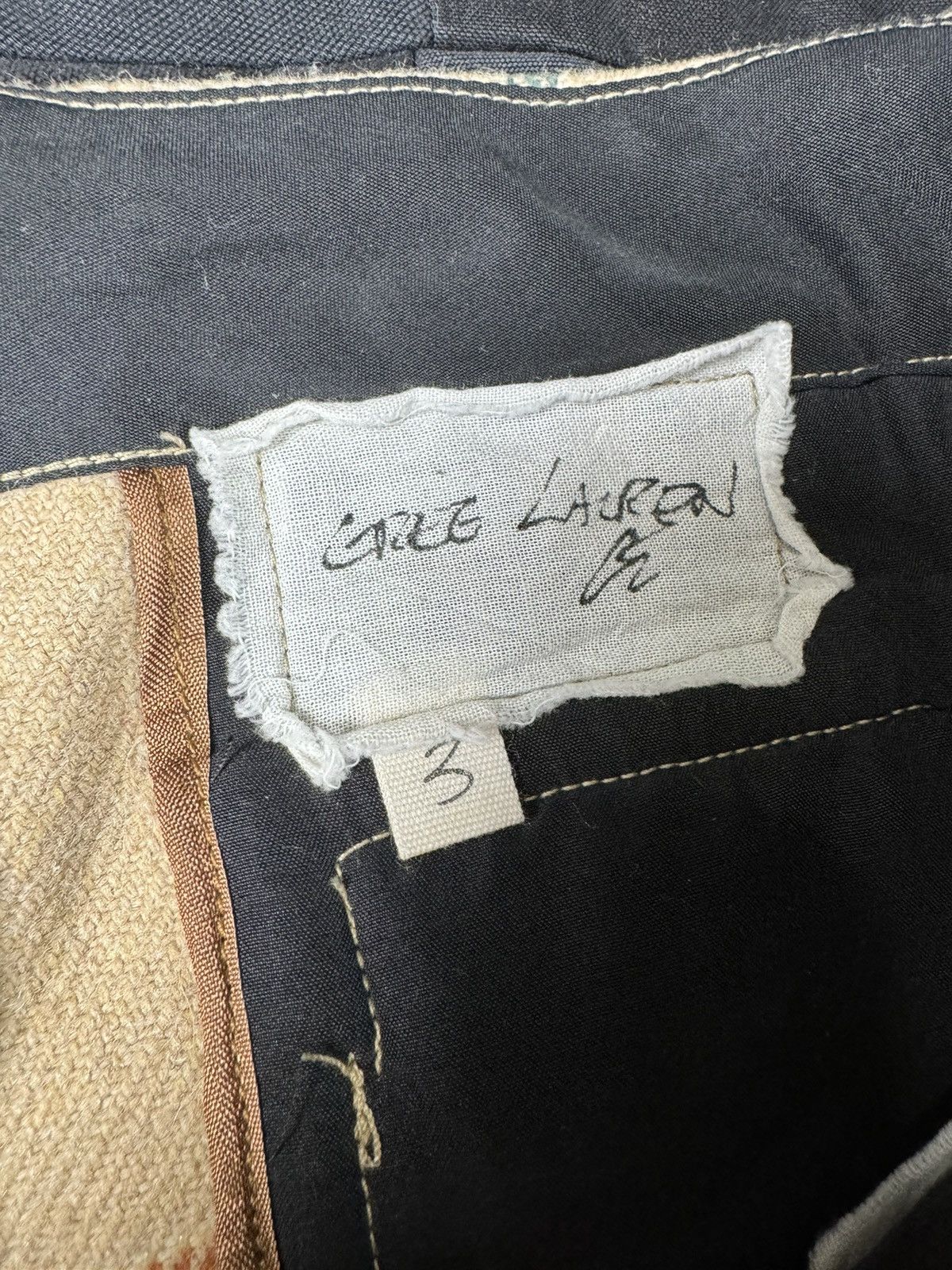 Greg Lauren Camel Window Pane Lounge Size US 34 / EU 50 - 4 Thumbnail