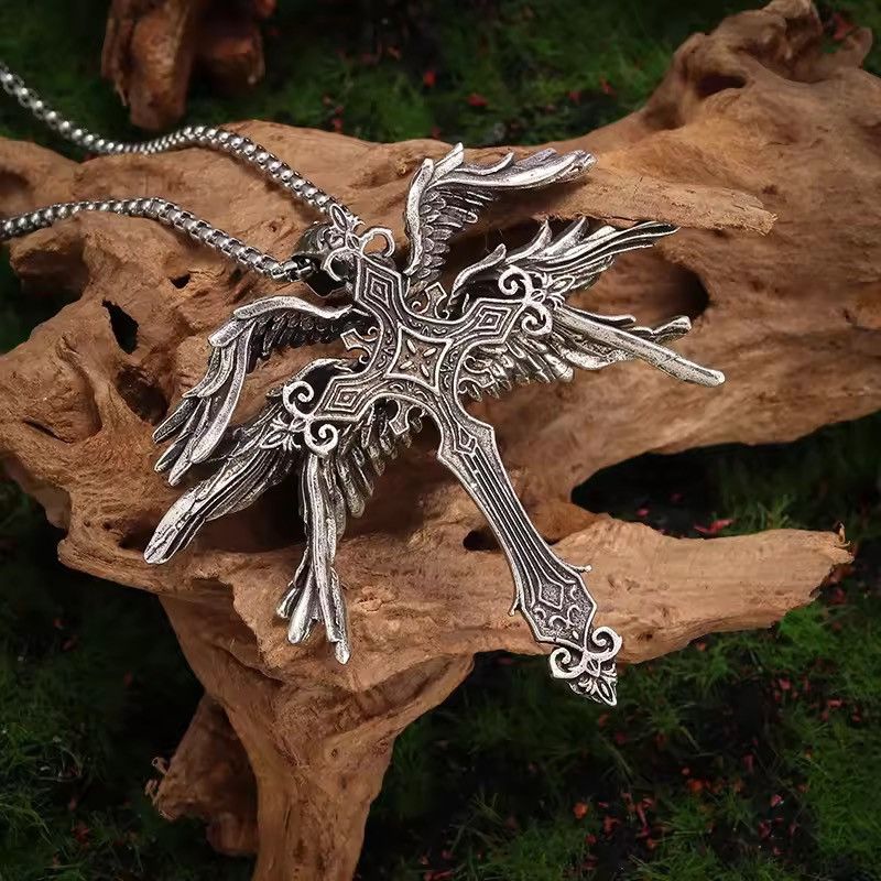 Japanese Brand GOTHIC Skeleton Cross Necklace Size ONE SIZE - 1 Thumbnail