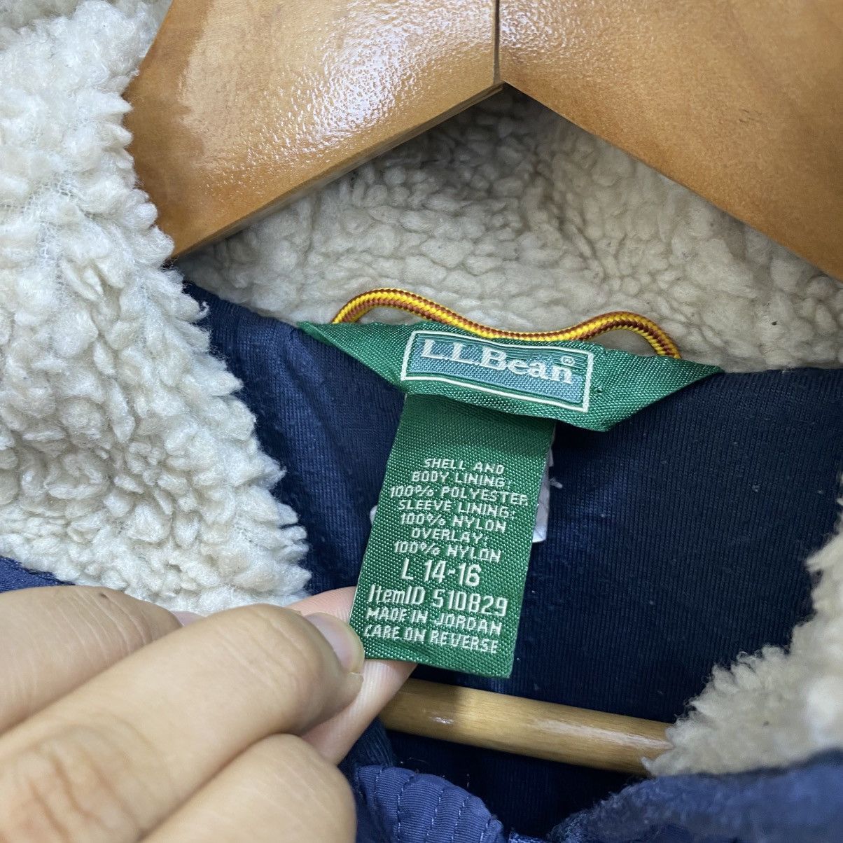 L.L. Bean × Vintage Vintage LL Bean Hoodie Fleece Kids Size Size US S / EU 44-46 / 1 - 3 Thumbnail