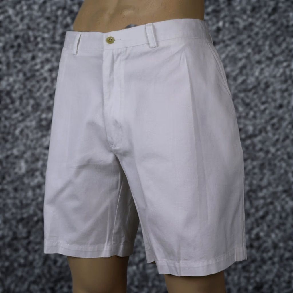 Polo Ralph Lauren Polo Ralph Lauren White Prospect Chino Shorts Flat Front NWT Size US L / EU 52-54 / 3 - 1 Preview