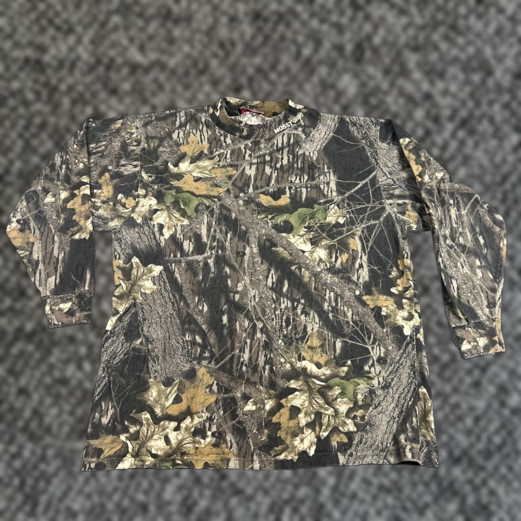 Vintage VINTAGE Mossy Oak Camo Shirt 90s Men XXL Long Sleeve Crew Neck Brown Camouflage Retro Size US XXL / EU 58 / 5 - 1 Thumbnail