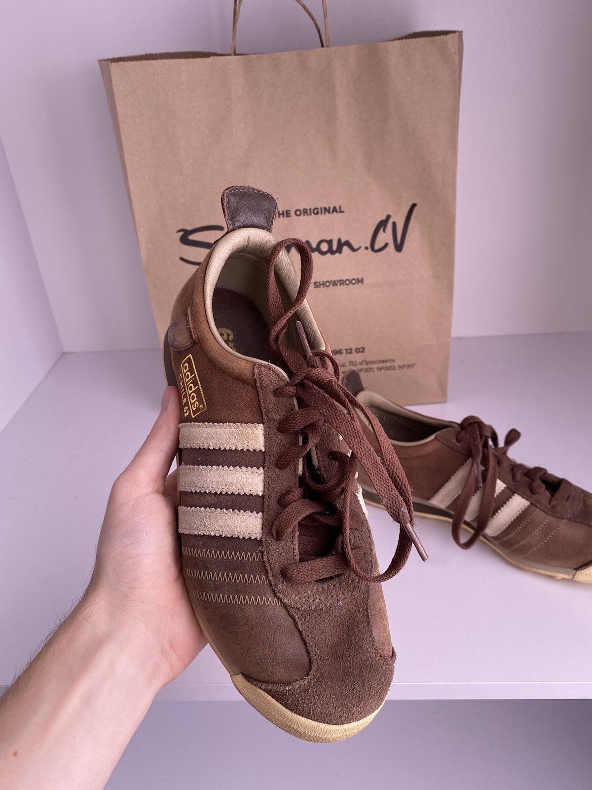Adidas × Vintage Adidas Chile 62 vintage leather men’s sneakers Size US 5 / EU 37 - 5 Thumbnail