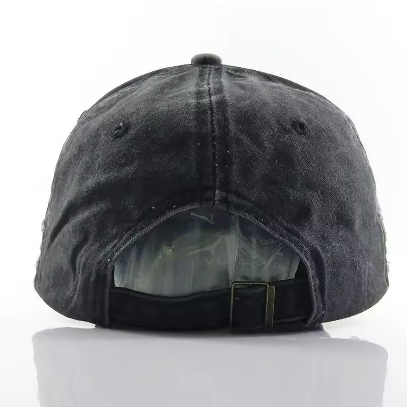 Japanese Brand Distressed Denim Baseball Cap Grunge Biker Hat Size ONE SIZE - 4 Thumbnail