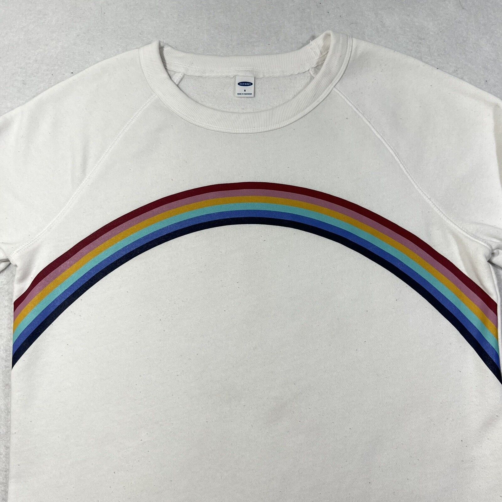 Old Navy Old Navy Rainbow Design Fleece Lined Crewneck Sweatshirt Size S / US 4 / IT 40 - 2 Thumbnail