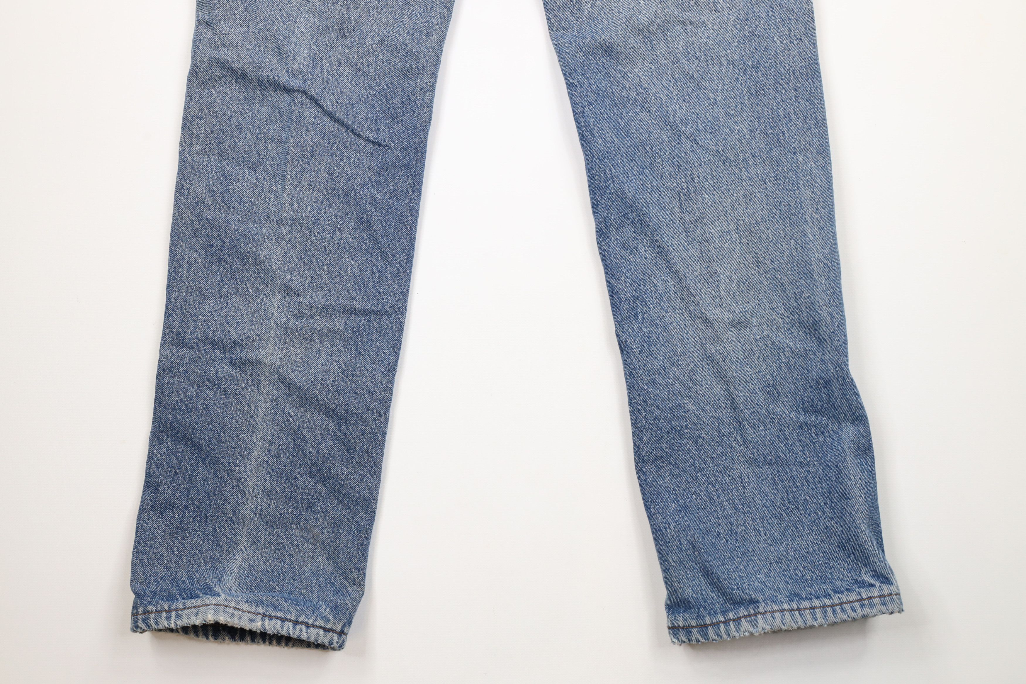 Lands' End × Vintage Vintage 90s Lands End Flannel Lined Denim Jeans Blue USA Size US 34 / EU 50 - 15 Thumbnail