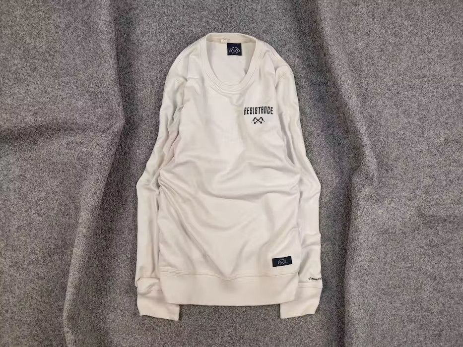 Bleu De Paname Bleu De Paname Crew Check Logo Jumper Beige Sweatshirt Size US M / EU 48-50 / 2 - 1 Thumbnail
