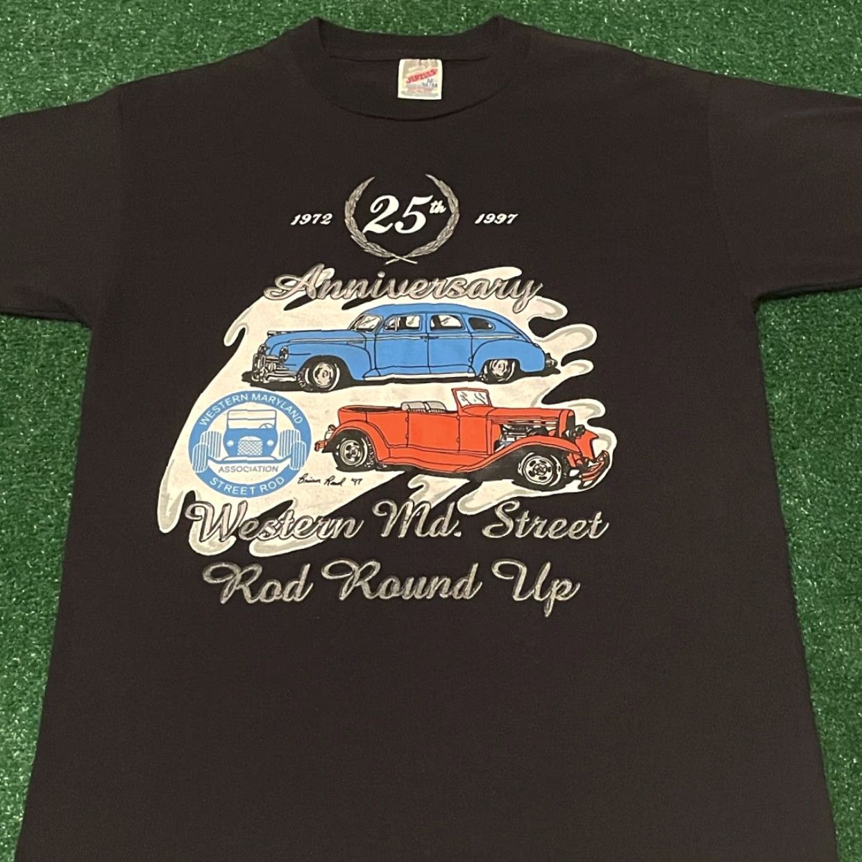 Vintage VINTAGE 90s Street Rod Hot Rod Car Racing Maryland 1997 Shirt Size M Black Mens Size US M / EU 48-50 / 2 - 3 Thumbnail
