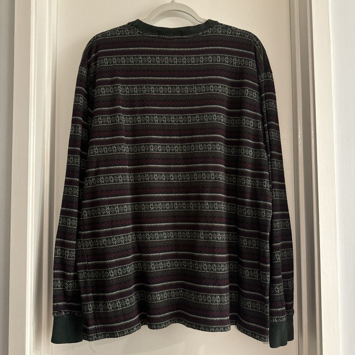 Polo Ralph Lauren Polo Ralph Lauren Winter Pattern Vintage L/S Tee Size US L / EU 52-54 / 3 - 3 Thumbnail