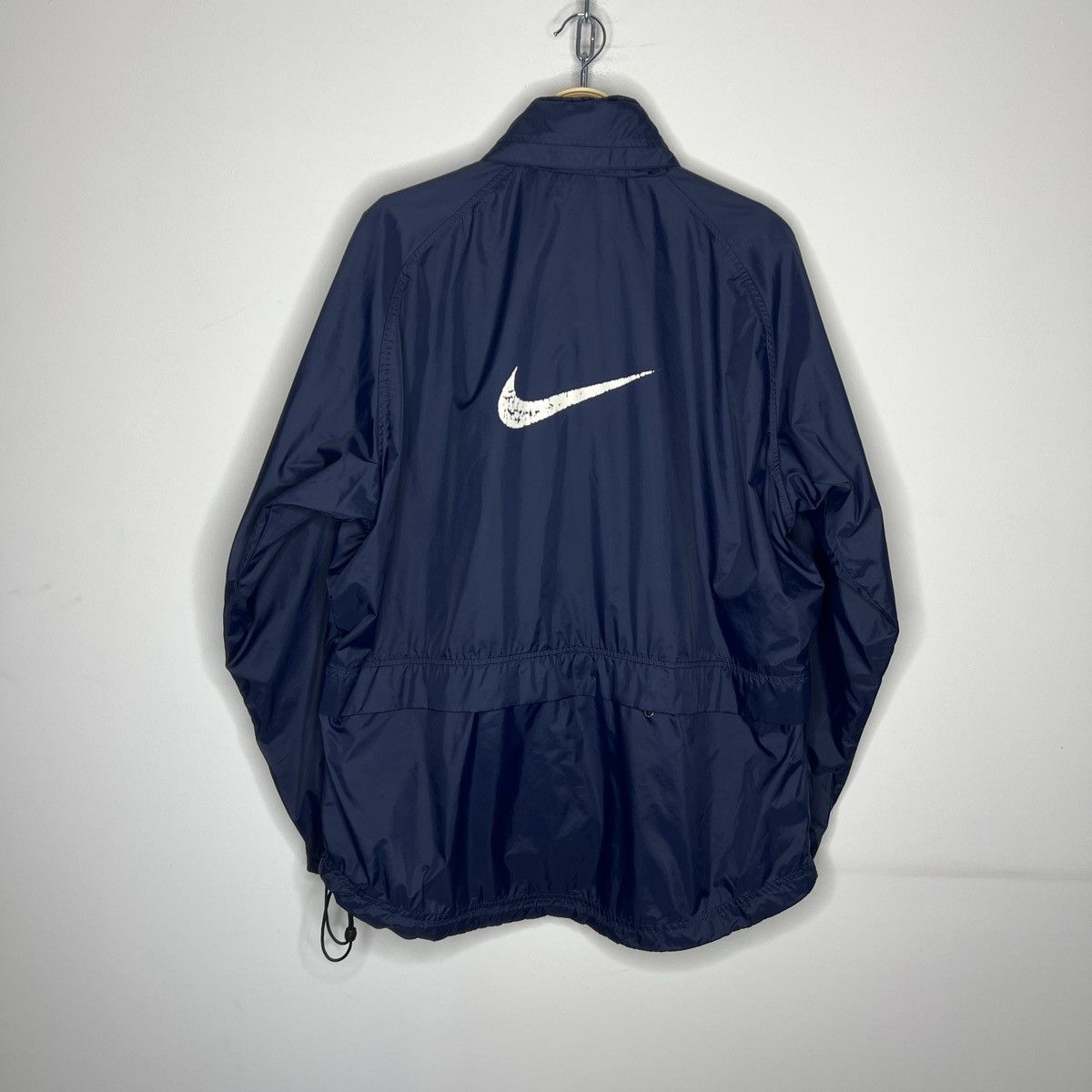 Nike × Vintage Vintage Nike Small Logo Drill Nylon Track Jacket size L Size US L / EU 52-54 / 3 - 2 Thumbnail