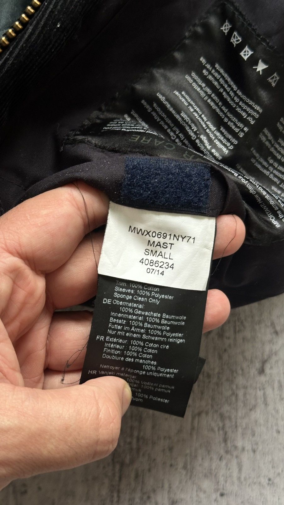 Barbour Men's Barbour Mast Multilogo Waxed Jacket Size US S / EU 44-46 / 1 - 12 Thumbnail