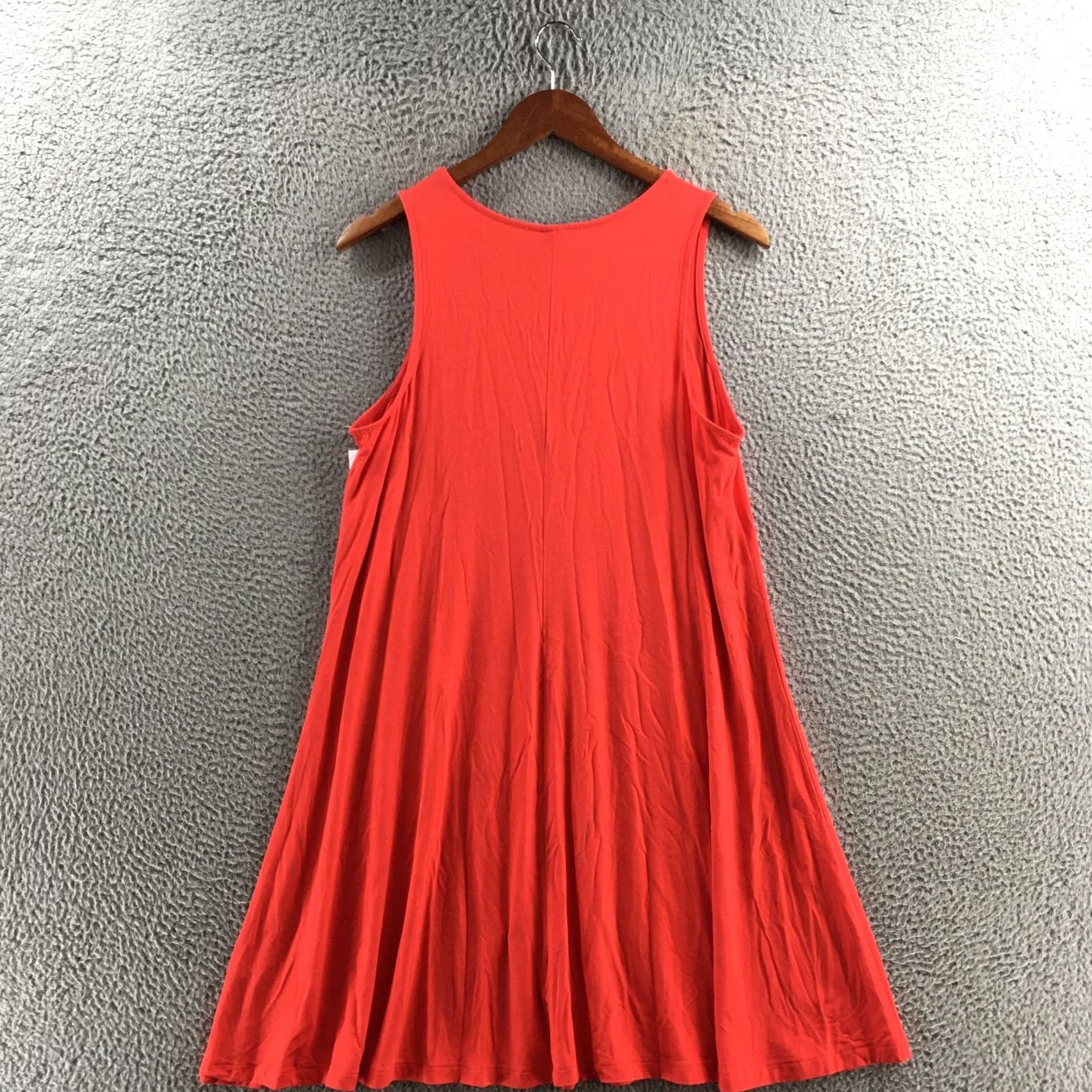 Old Navy Old Navy Sleeveless Swing Dress Womens L Orange Casual NEW Pullover Crew Neck Size L / US 10 / IT 46 - 7 Thumbnail