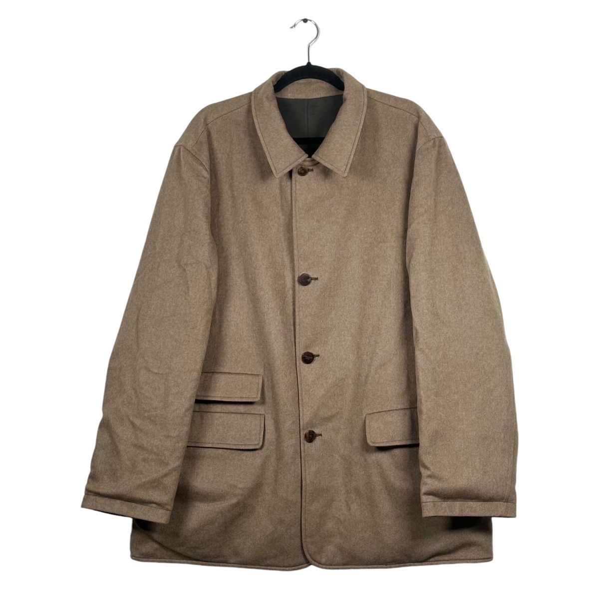 Salvatore Ferragamo Salvatore Ferragamo 54 Reversible Coat 80% Wool 20% Cashmere Size US L / EU 52-54 / 3 - 1 Thumbnail