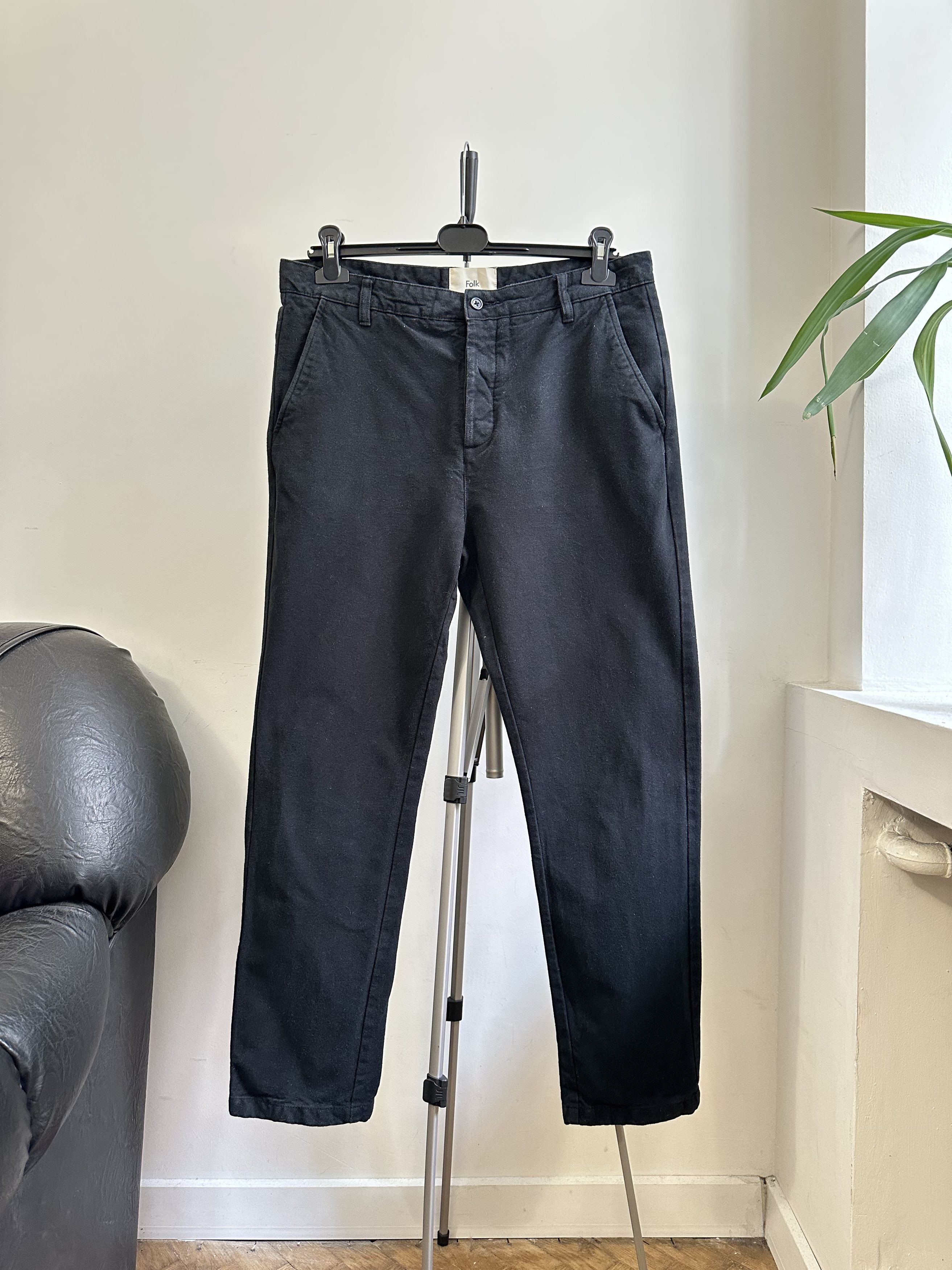 Folk Folk Black Casual Pants Men's 34 Size US 34 / EU 50 - 2 Thumbnail