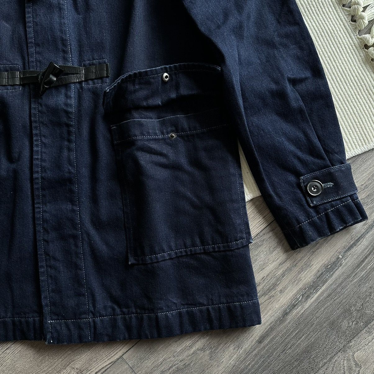 7 For All Mankind 7 For All Mankind Hooded Denim Toggle Coat in Indigo Blue Size US M / EU 48-50 / 2 - 4 Thumbnail