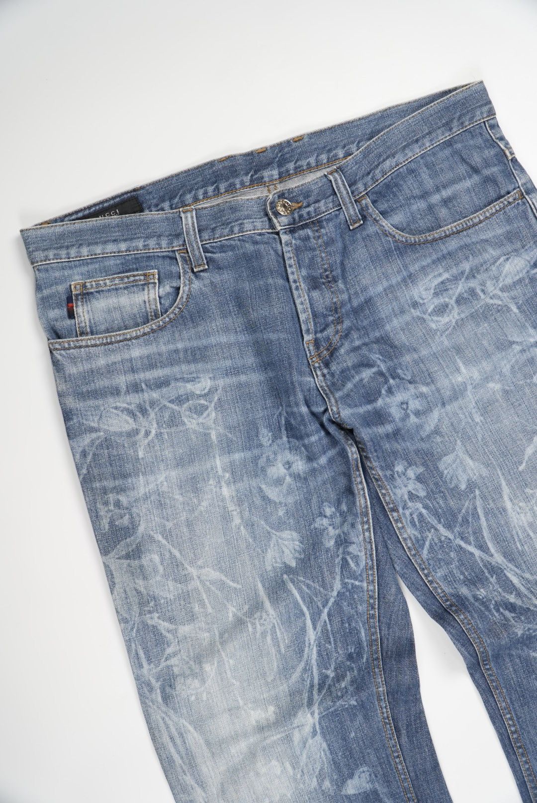 Gucci Gucci Floral Print Denim Pants Size US 36 / EU 52 - 5 Thumbnail